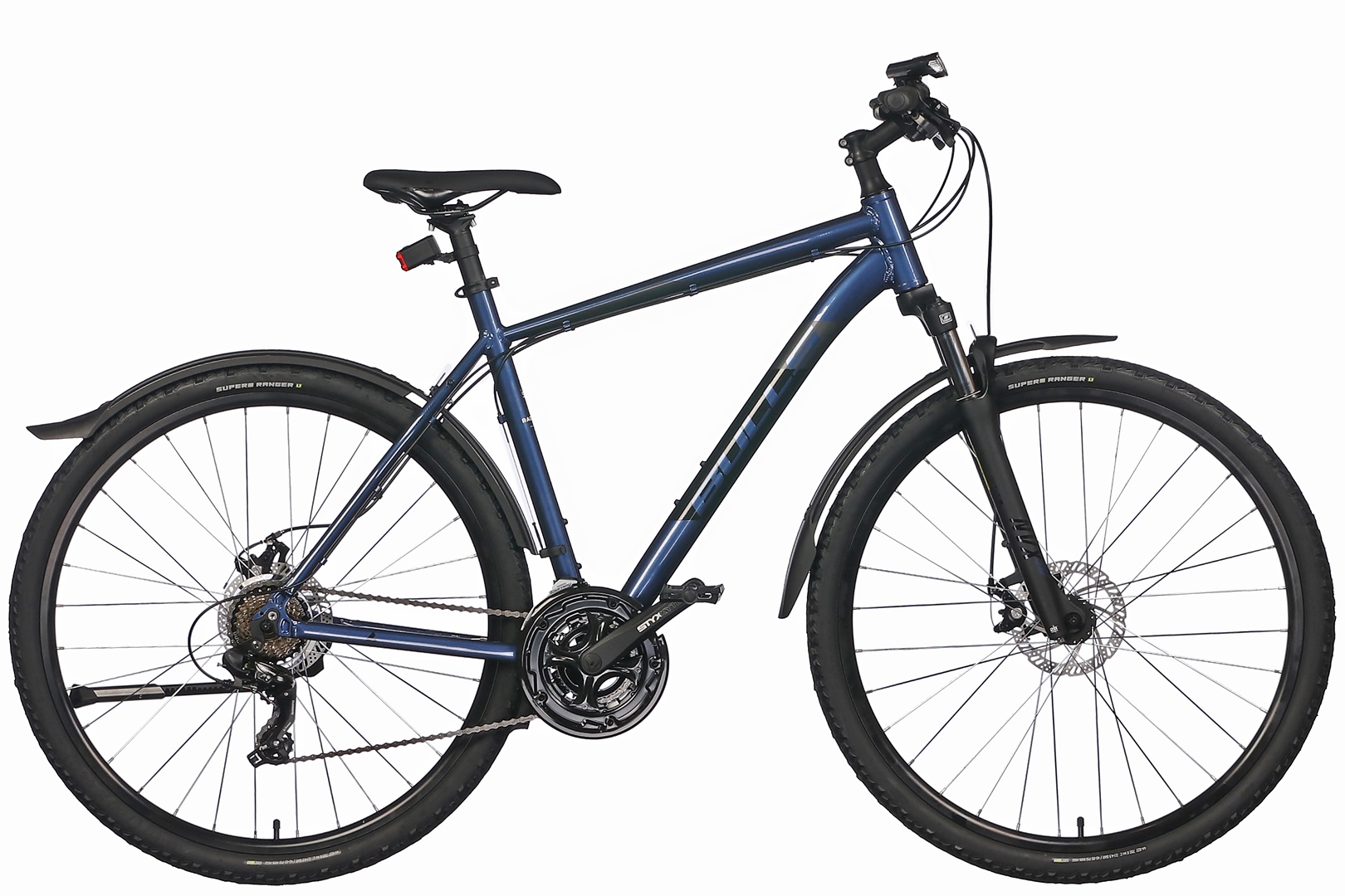 Crossbike Bulls Wildcross mit Straßenausstattung Herren blau 44 cm