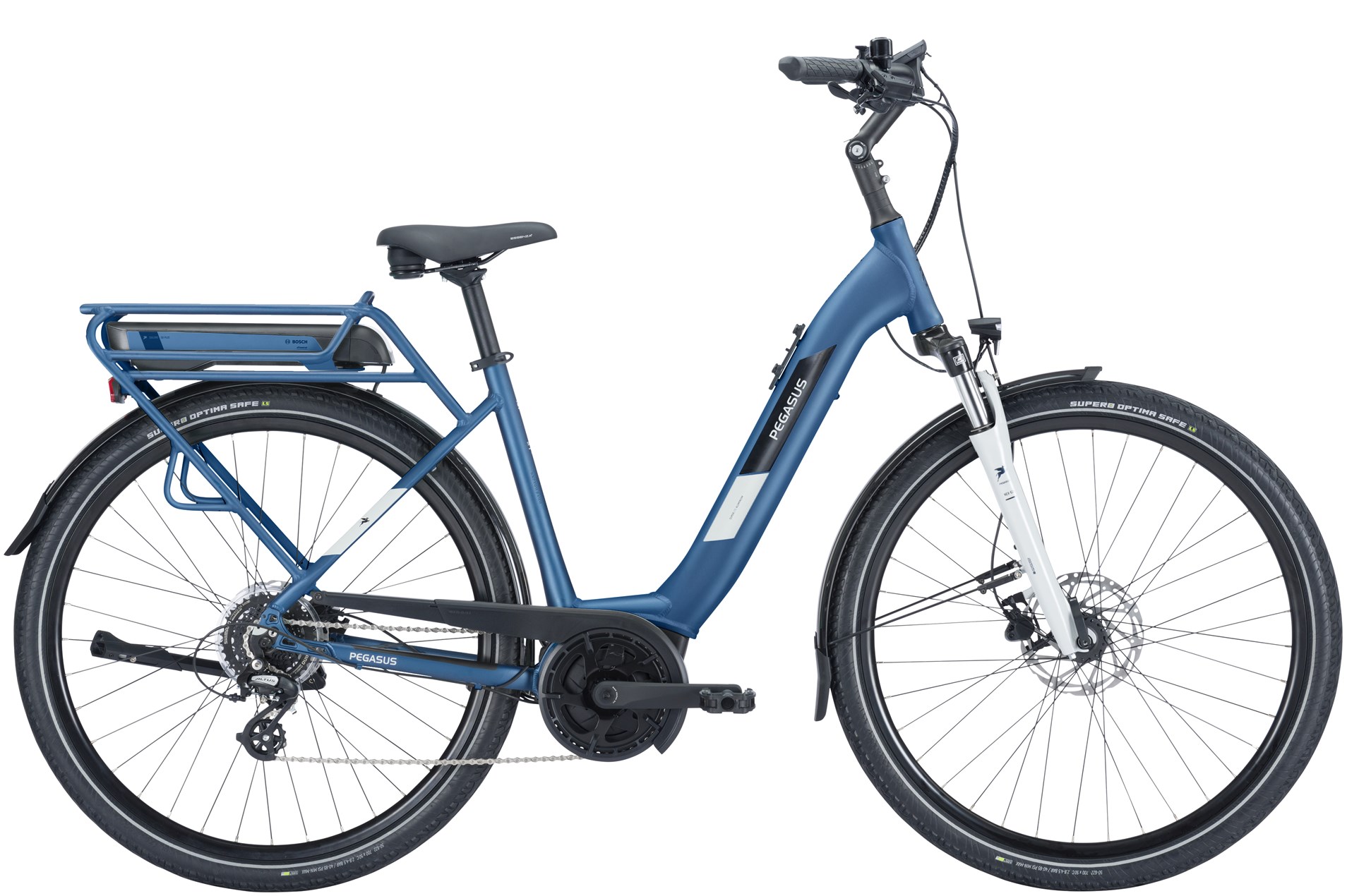 E-Bike Pegasus Solero E8 Plus 500 Wh Damen blau 2024 50 cm