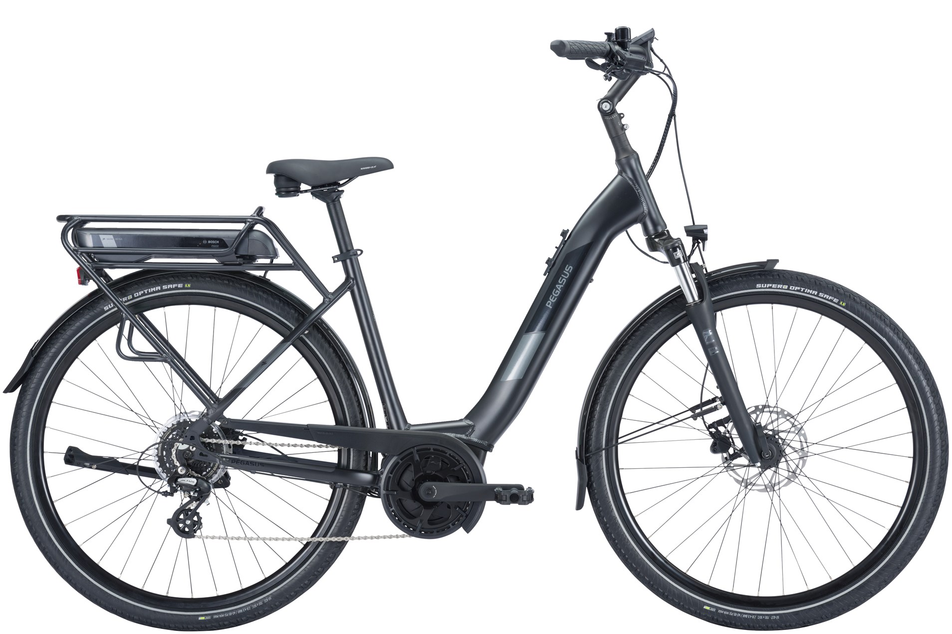 E-Bike Pegasus Solero E8 Plus 500 Wh Damen schwarz 2024 55 cm