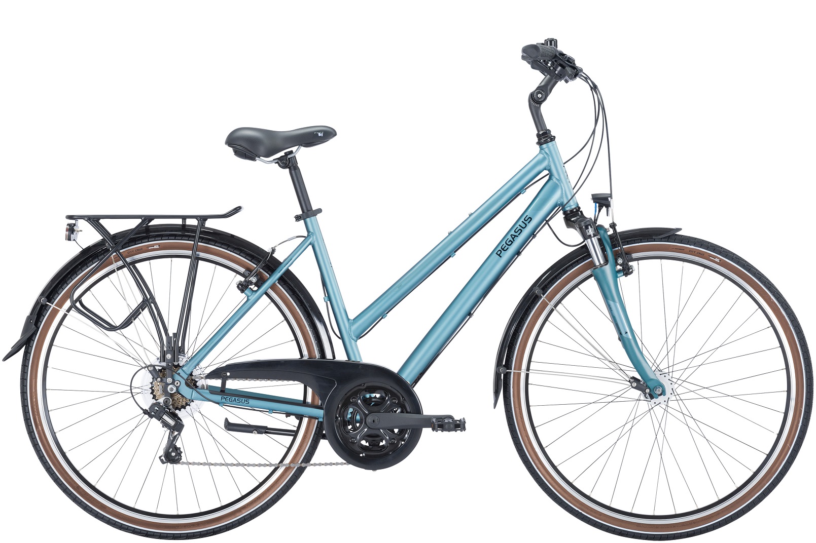 Fahrrad Pegasus Piazza 21 Damen Trapez hell blau 2025 50 cm