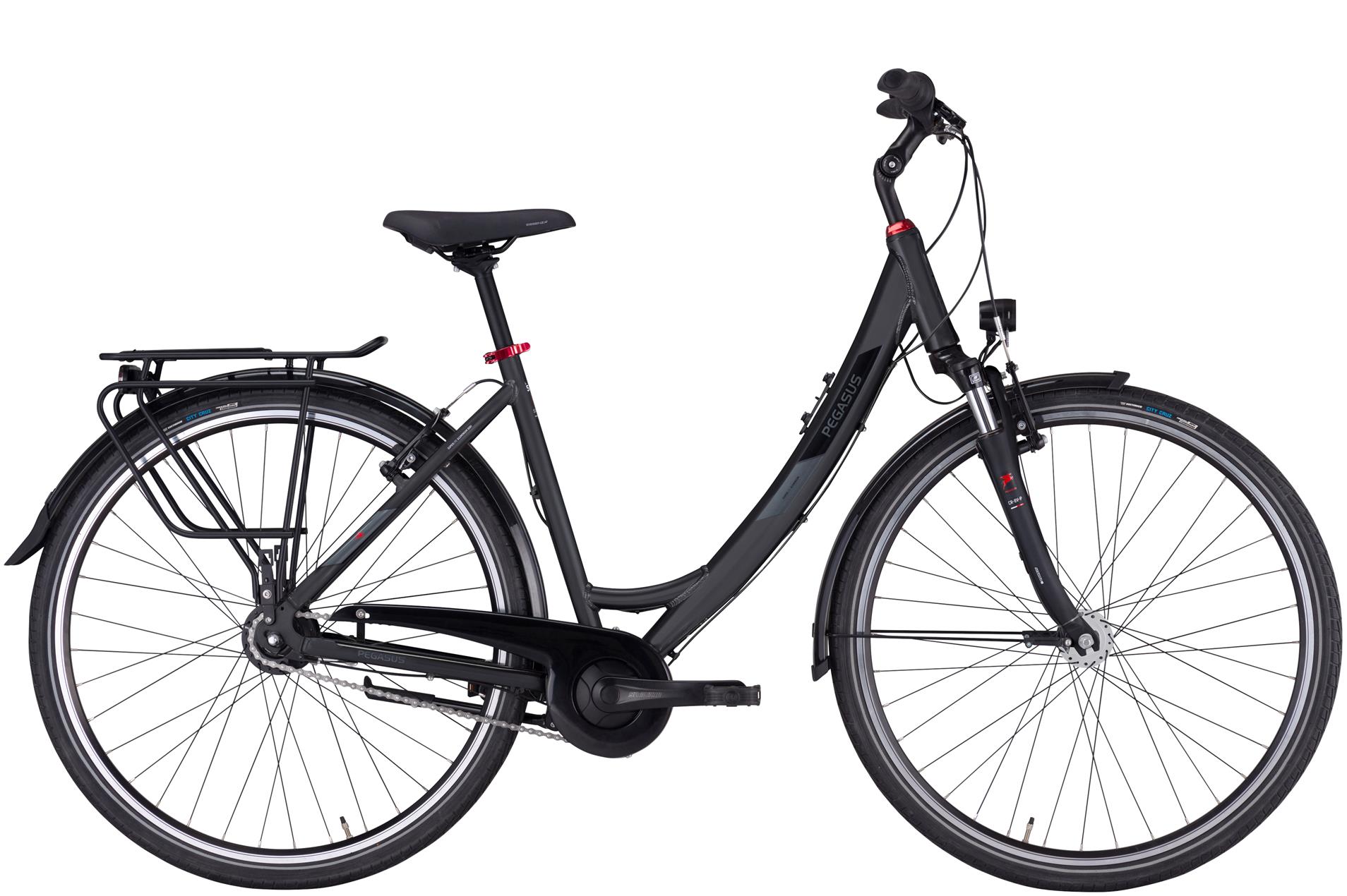Citybike Pegasus Solero SL 7 Damen schwarz 2025 55 cm