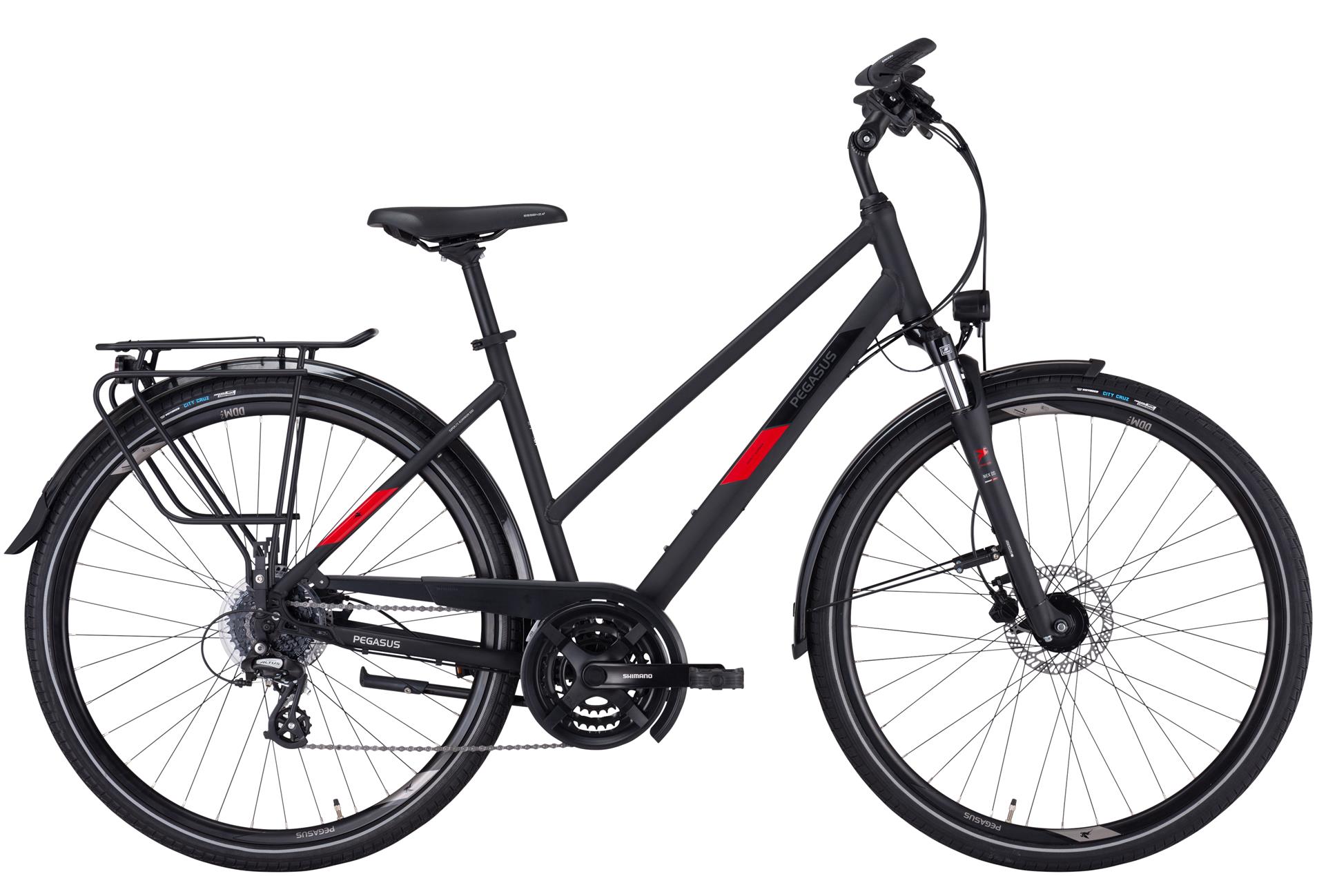 Fahrrad Pegasus Solero SL Disc 24 Damen Trapez schwarz 2022/2023 50 cm