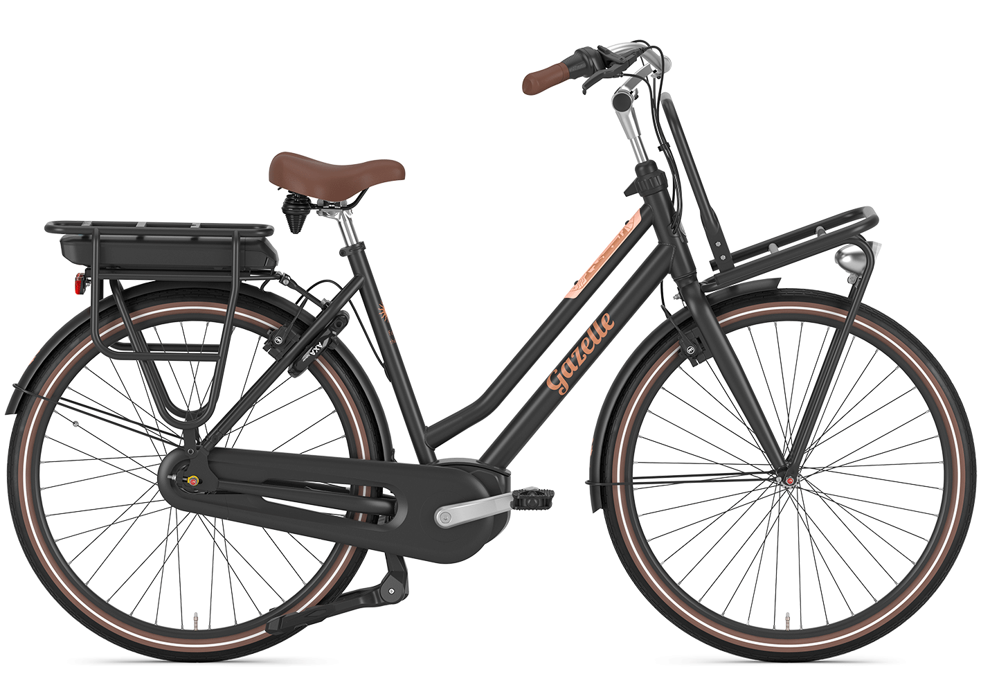 E-Bike Gazelle Miss Grace C7 FL 500 Wh Damen schwarz 2025 59 cm