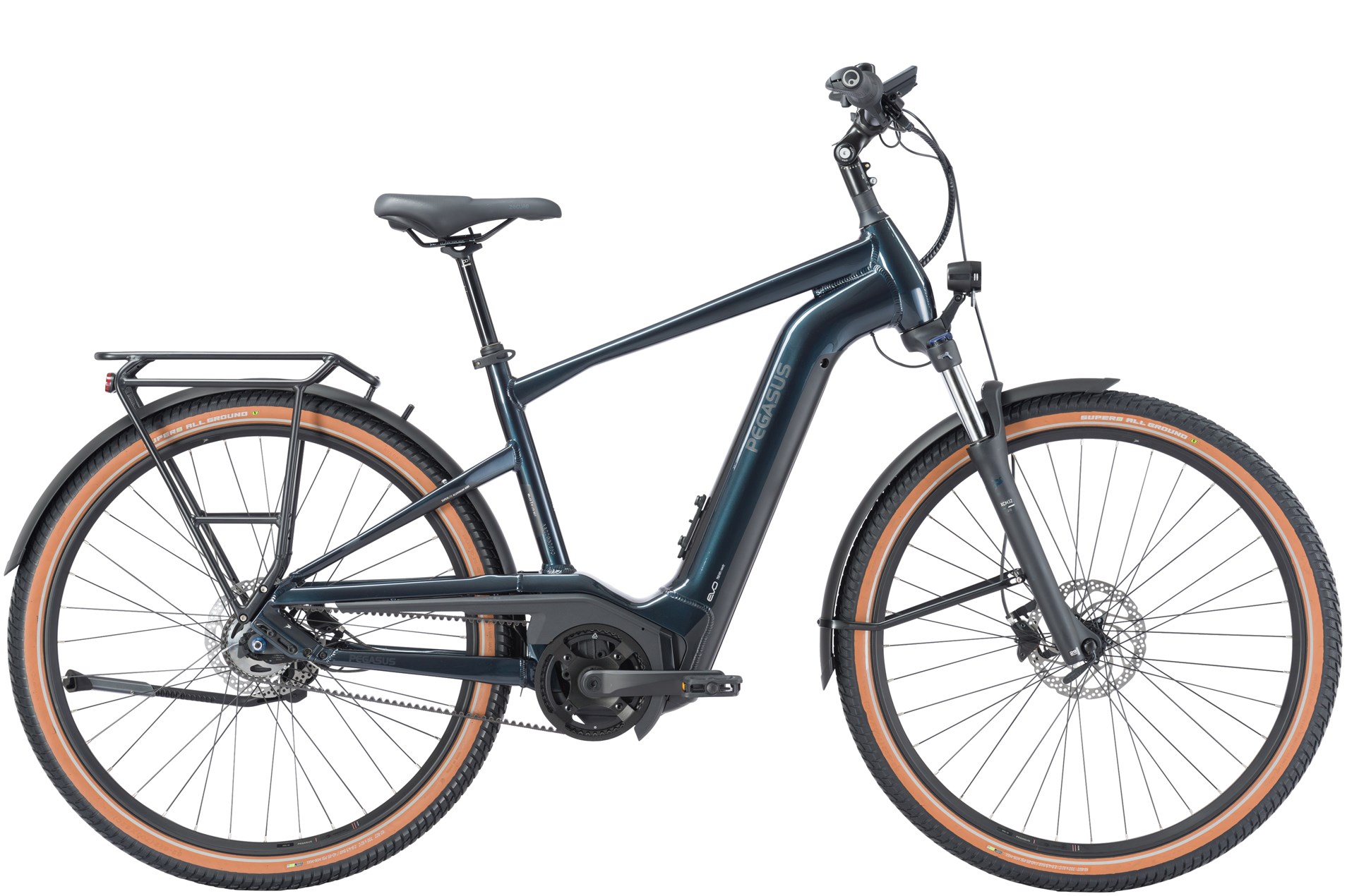 E-Bike XXL Pegasus Savino Evo 5F Lite Belt 750 Wh Herren schwarz 2024 50 cm