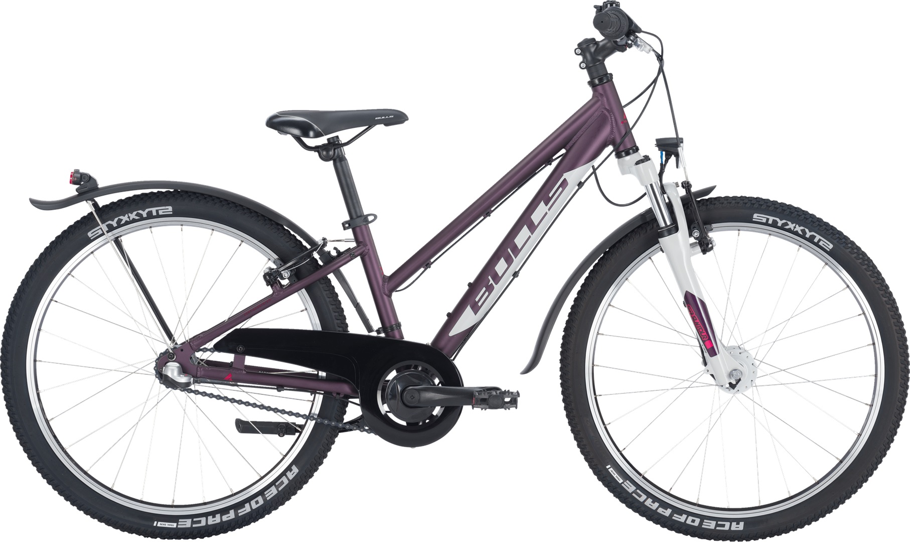 Fahrrad Bulls Tokee Street 24'' 3-Gang Mädchen lila 2024 32 cm