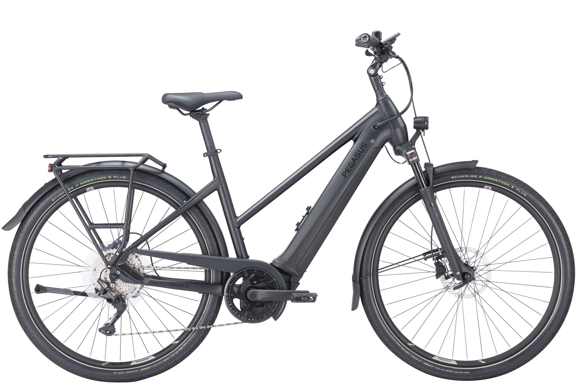 E-Bike Pegasus Premio Evo 10 lite 750 Wh Damen Trapez schwarz 2024 45 cm