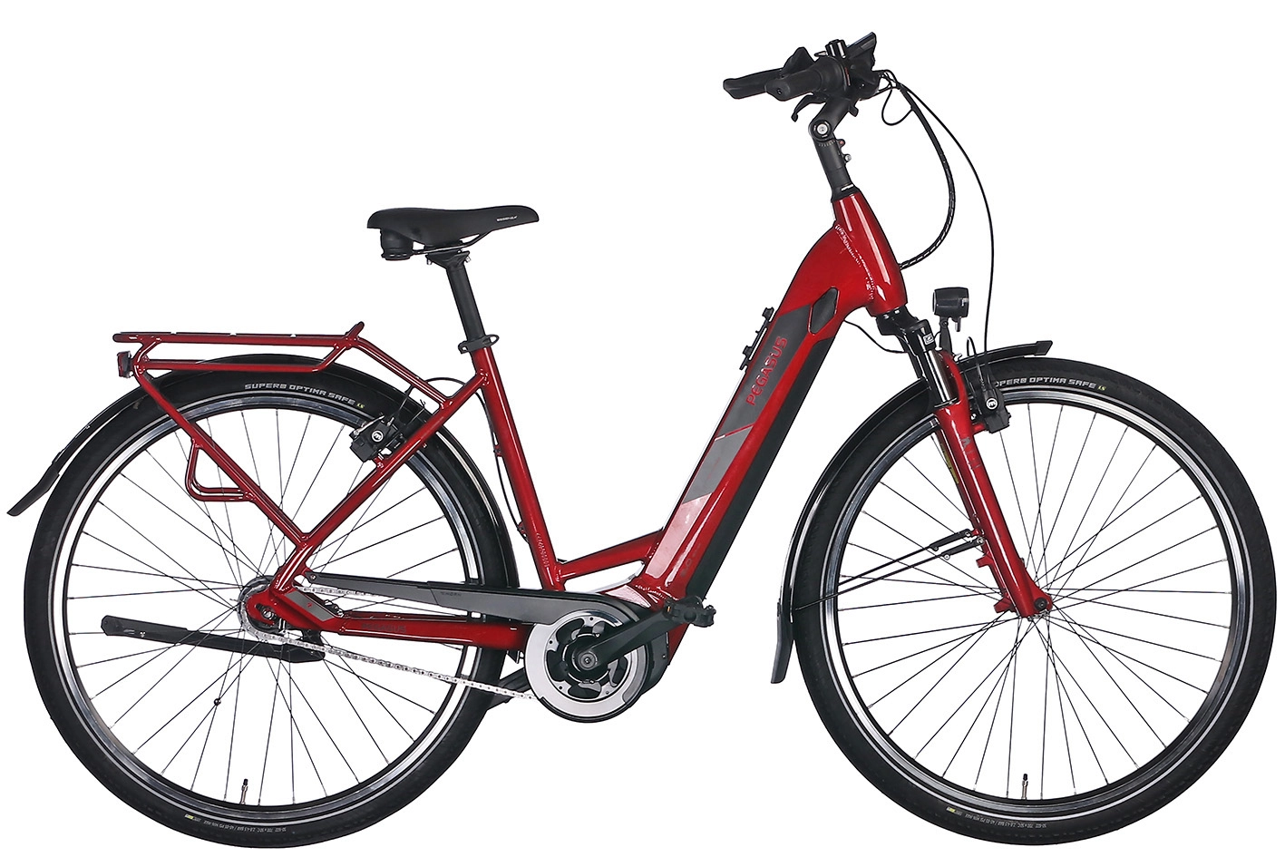 Pegasus Solero EVO 7R Plus 500 Wh Damen rot 2024
