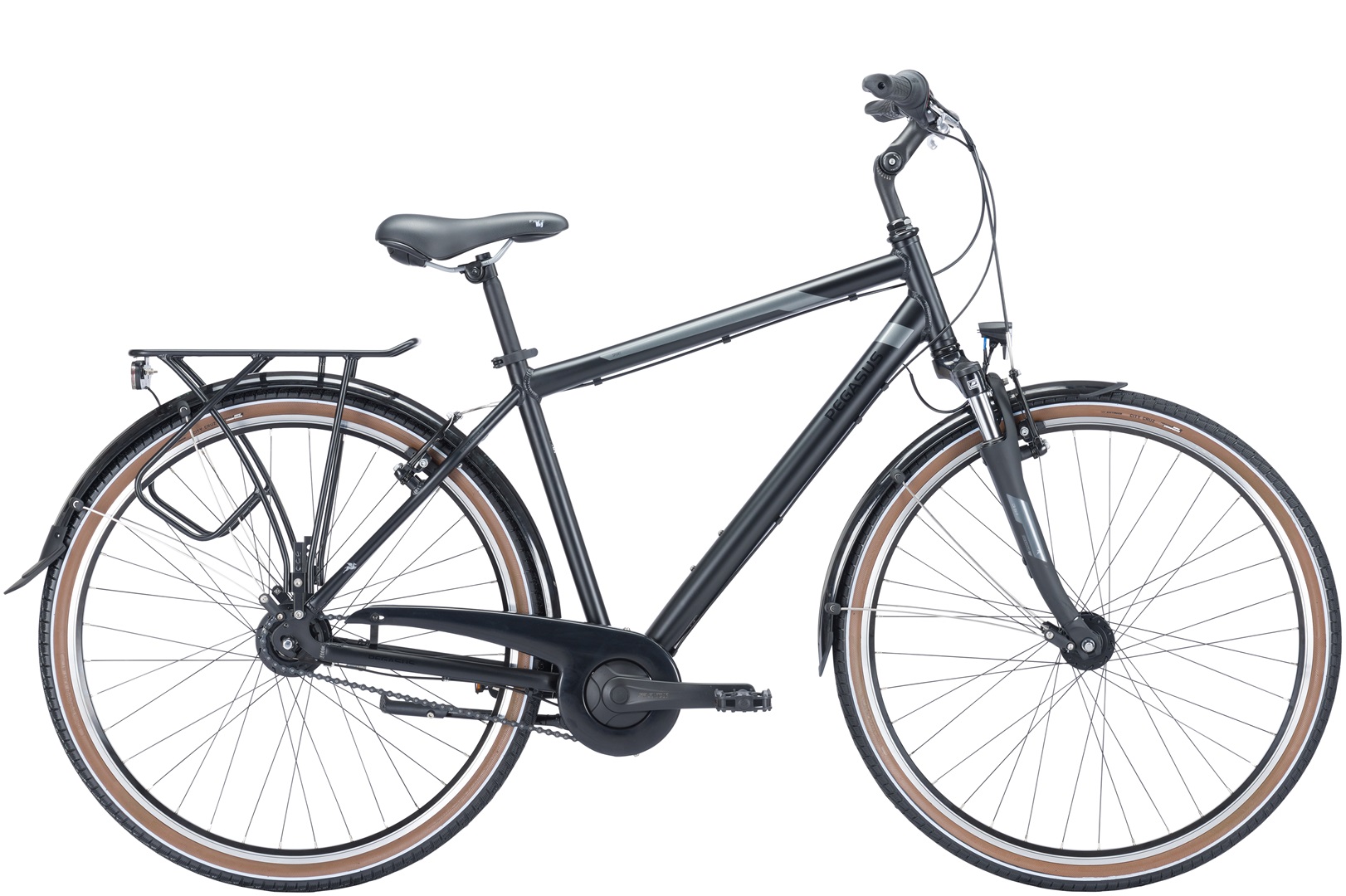 Fahrrad Pegasus Piazza 7 Herren schwarz 2024 60 cm