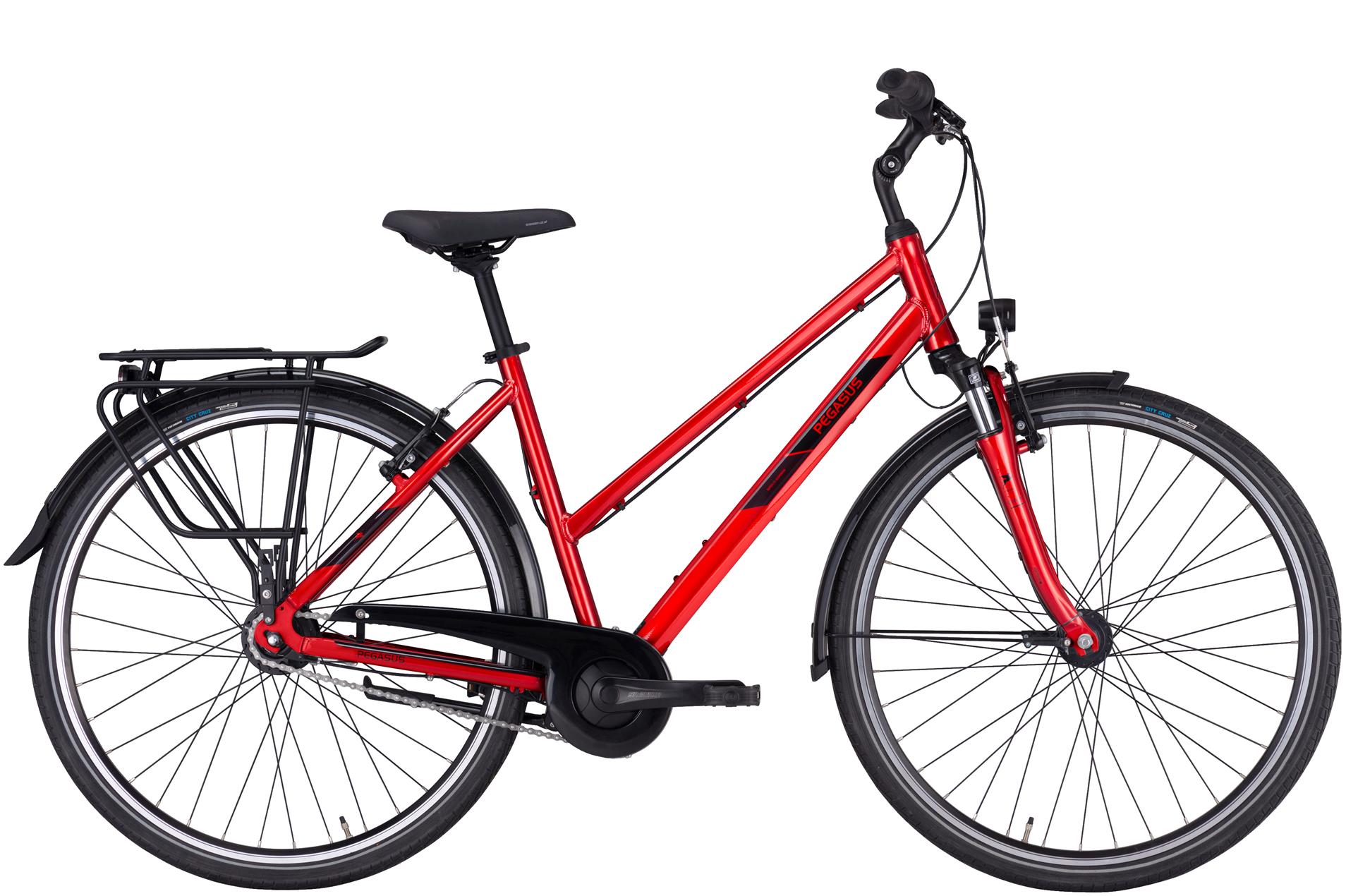 Citybike Pegasus Solero SL 7 Damen Trapez rot 2025 55 cm