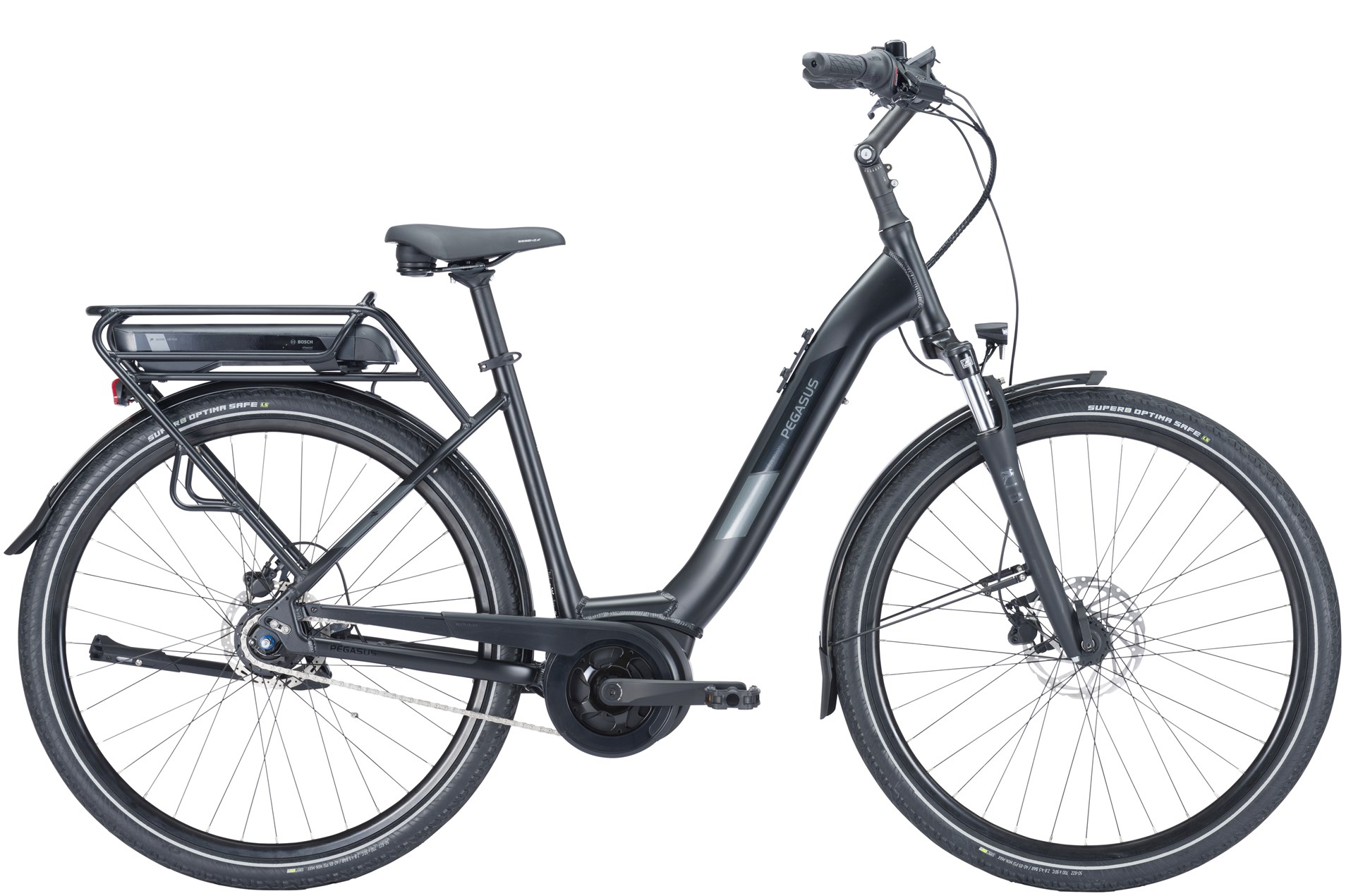 E-Bike Pegasus Solero E8R Plus 400 Wh Damen schwarz 2024 45 cm