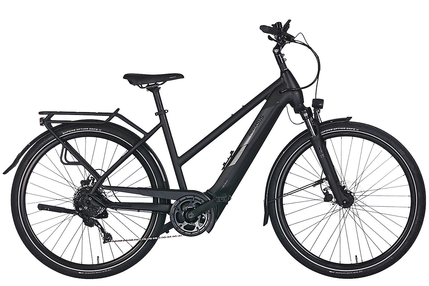 Pegasus Solero Evo 9 500 Wh Damen Trapez schwarz 2024