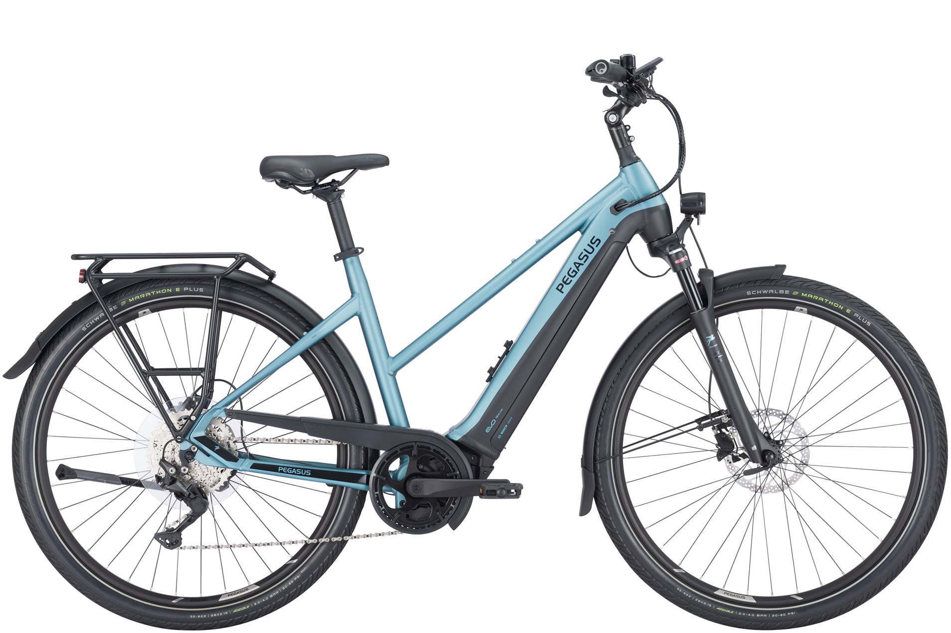 E-Bike Pegasus Premio Evo 10 lite 750 Wh Damen Trapez blau 2024 50 cm