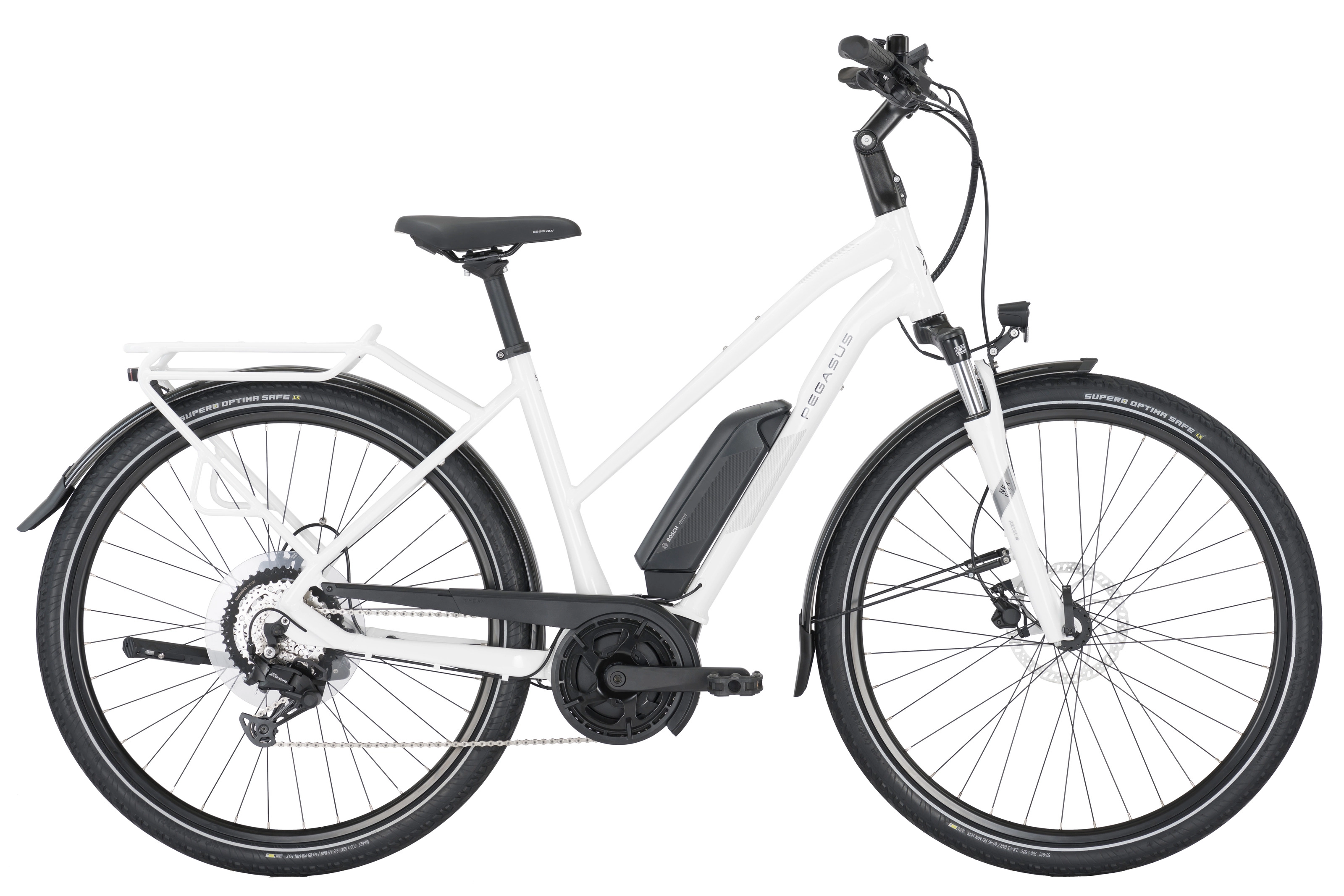 Pegasus Solero E8 Plus 500 Wh Damen Trapez weiß 2025