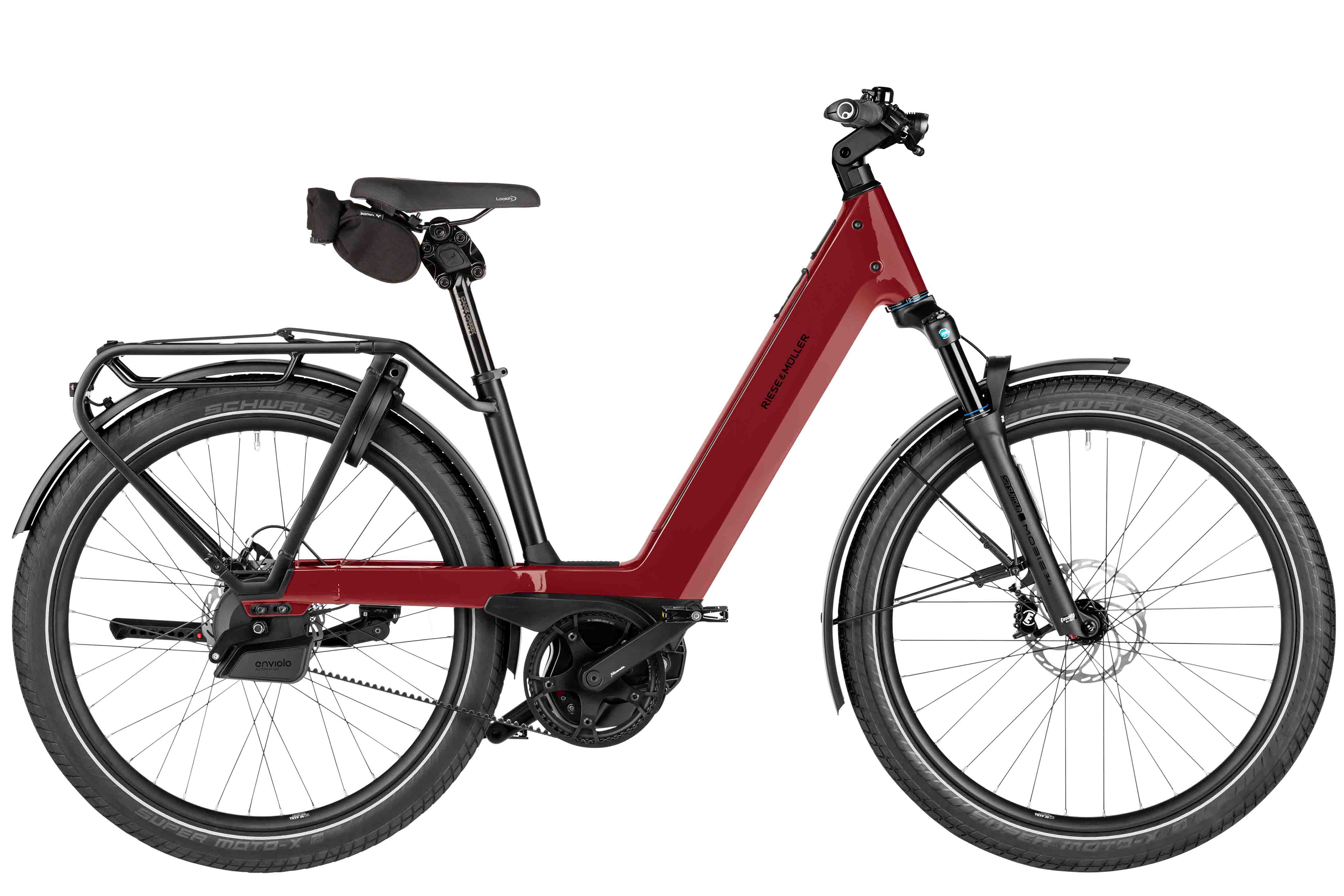 E-Bike Riese & Müller Nevo5 automatic Comf Kit 800 Wh Damen rot 202 50 cm