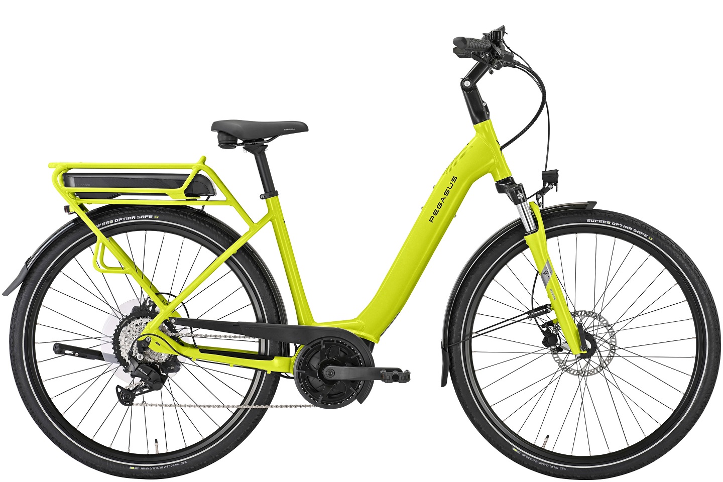 Pegasus Solero E8 Plus 500 Wh Damen grün 2025
