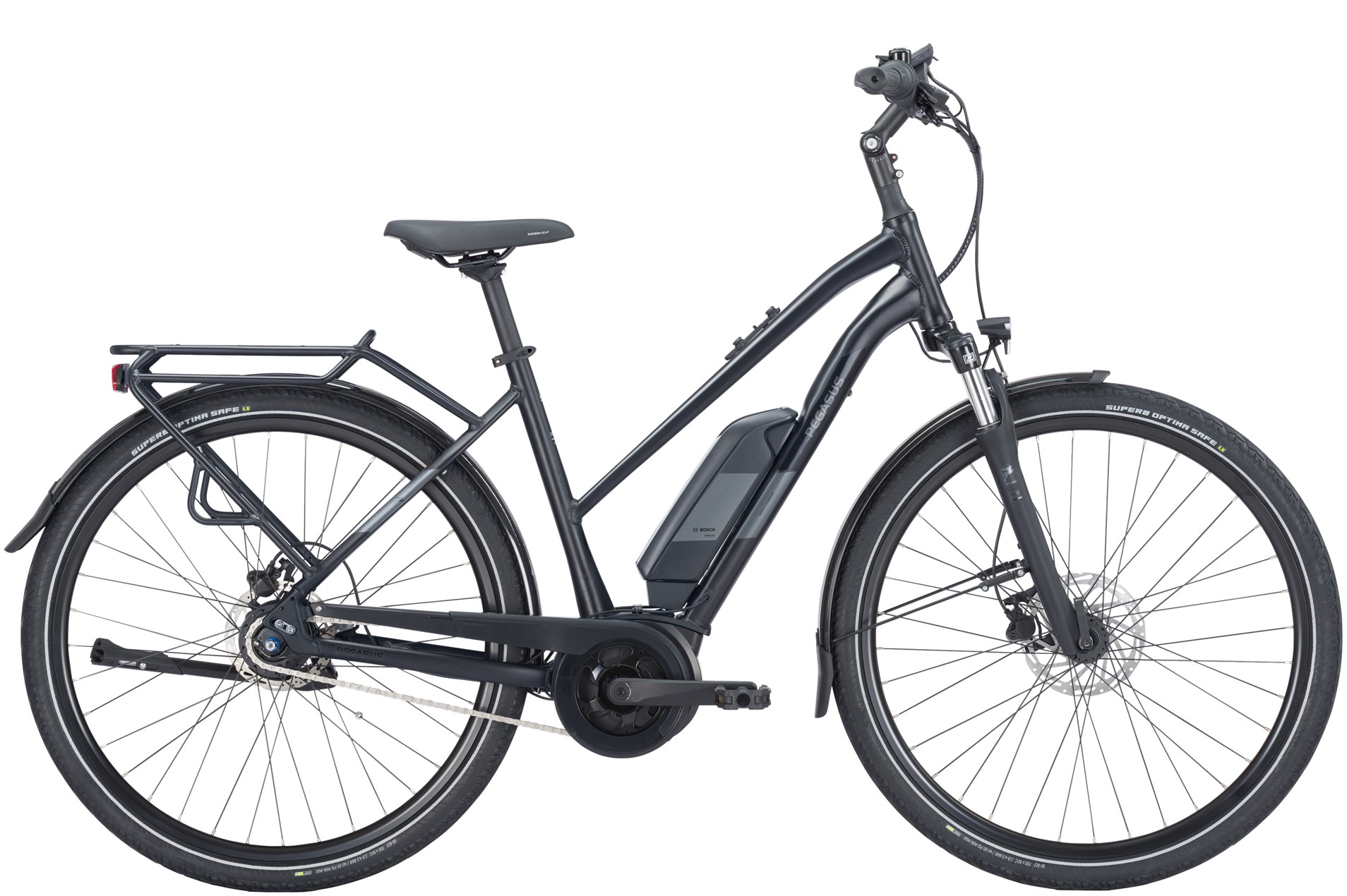 E-Bike Pegasus Solero E8R Plus 500 Wh Damen Trapez schwarz 2024 55 cm