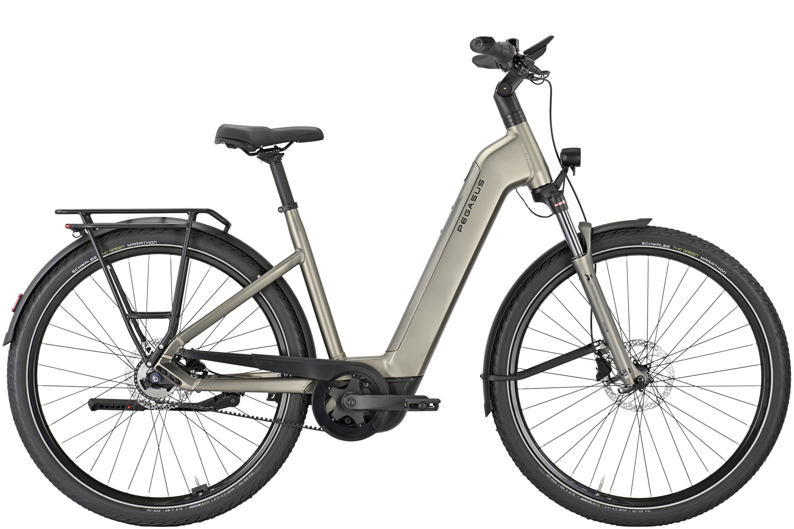 E-Bike Pegasus Premio EVO 5F Belt 800 Wh Damen braun 2025 55 cm