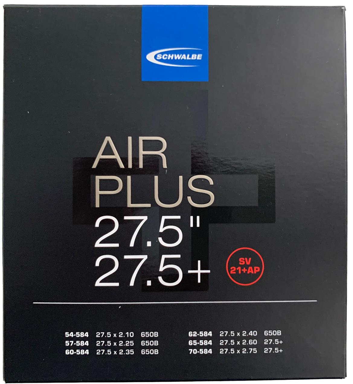 Schwalbe Schlauch AirPlus Nr. 21+ 27,5''/27,5''+ SV/Scl./fra
