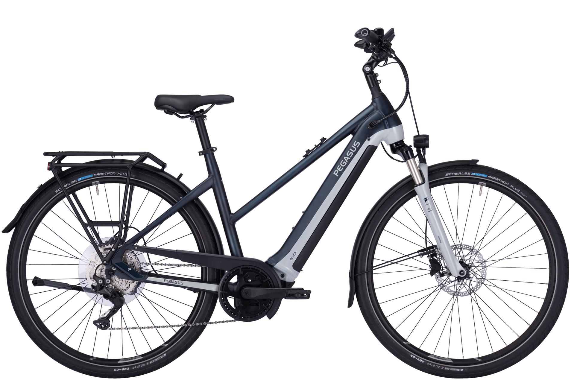 E-Bike Pegasus Premio Evo 10 Lite 750 Wh Damen Trapez blau 22/23 45 cm