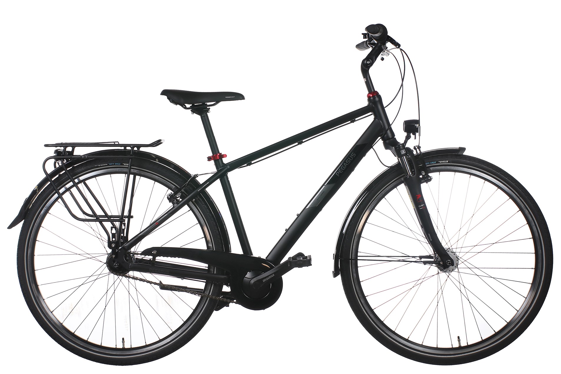 Citybike Pegasus Solero SL 7 Herren schwarz 2025 55 cm
