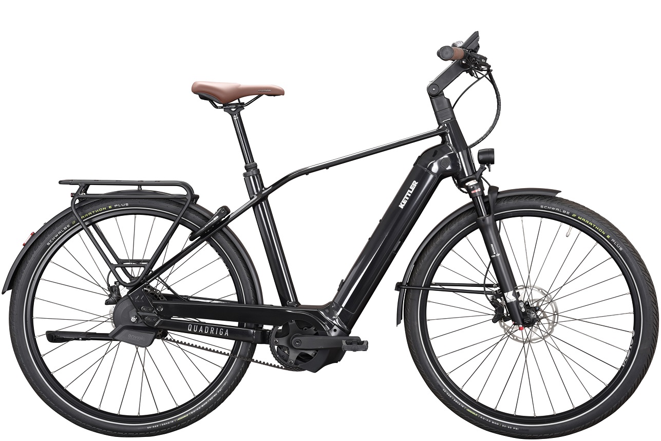 E-Bike Kettler Quadriga Pro Belt Automatic 750 Wh Herren schwarz 20 48 cm