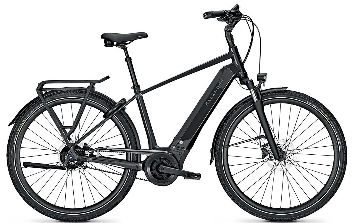 E-Bike Cityrad Kalkhoff Image 3.B Excite FL 625 Wh Herren schwarz 2023/2024 53 cm