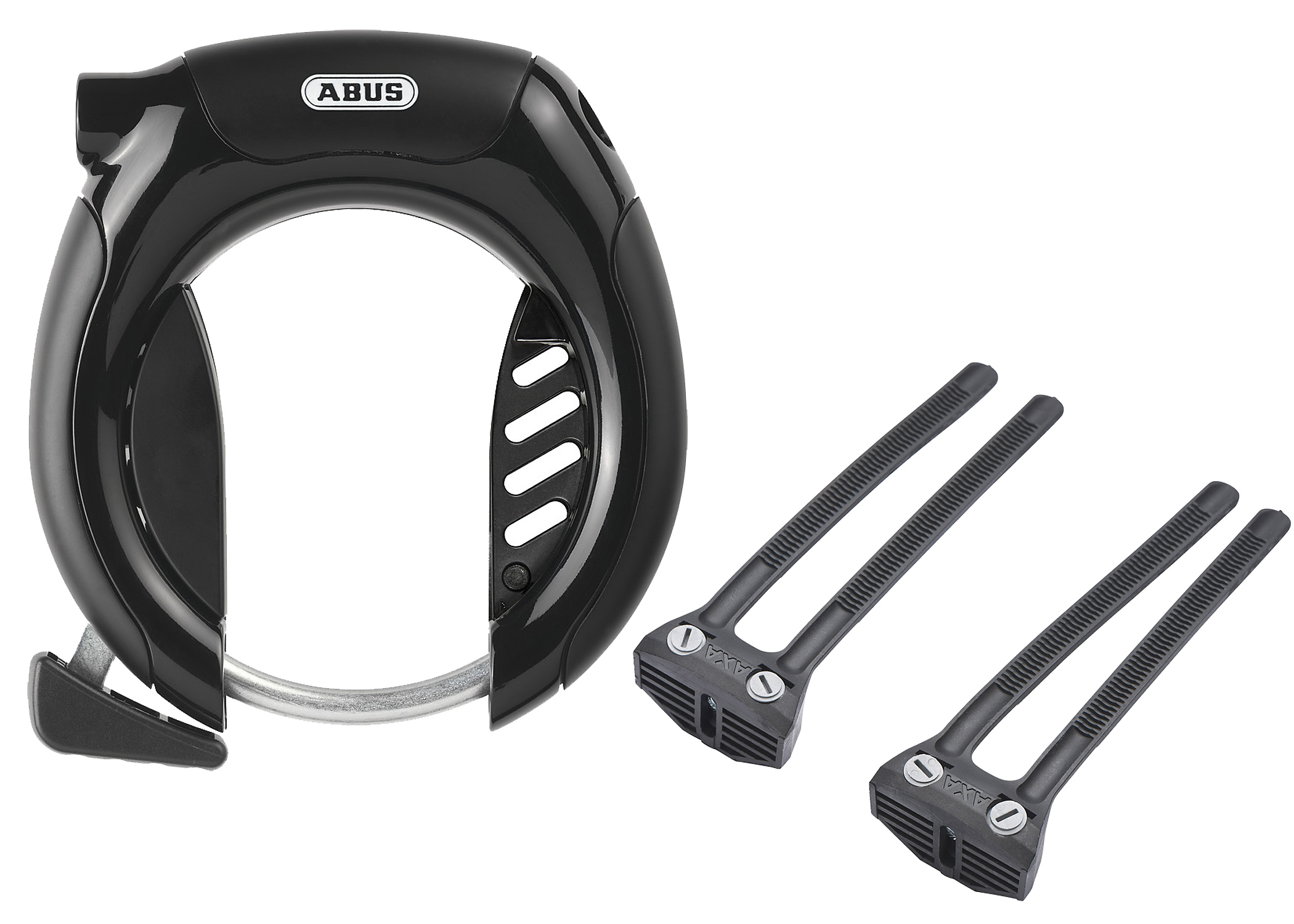 ABUS Rahmenschloss Pro Shield + AXA Flex Befestigung