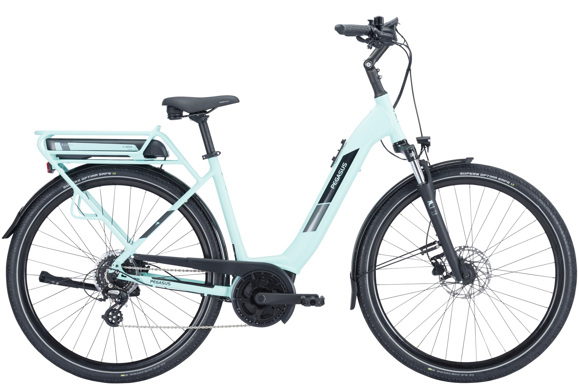 E-Bike Pegasus Solero E8 Plus 500 Wh Damen mint 2024 45 cm