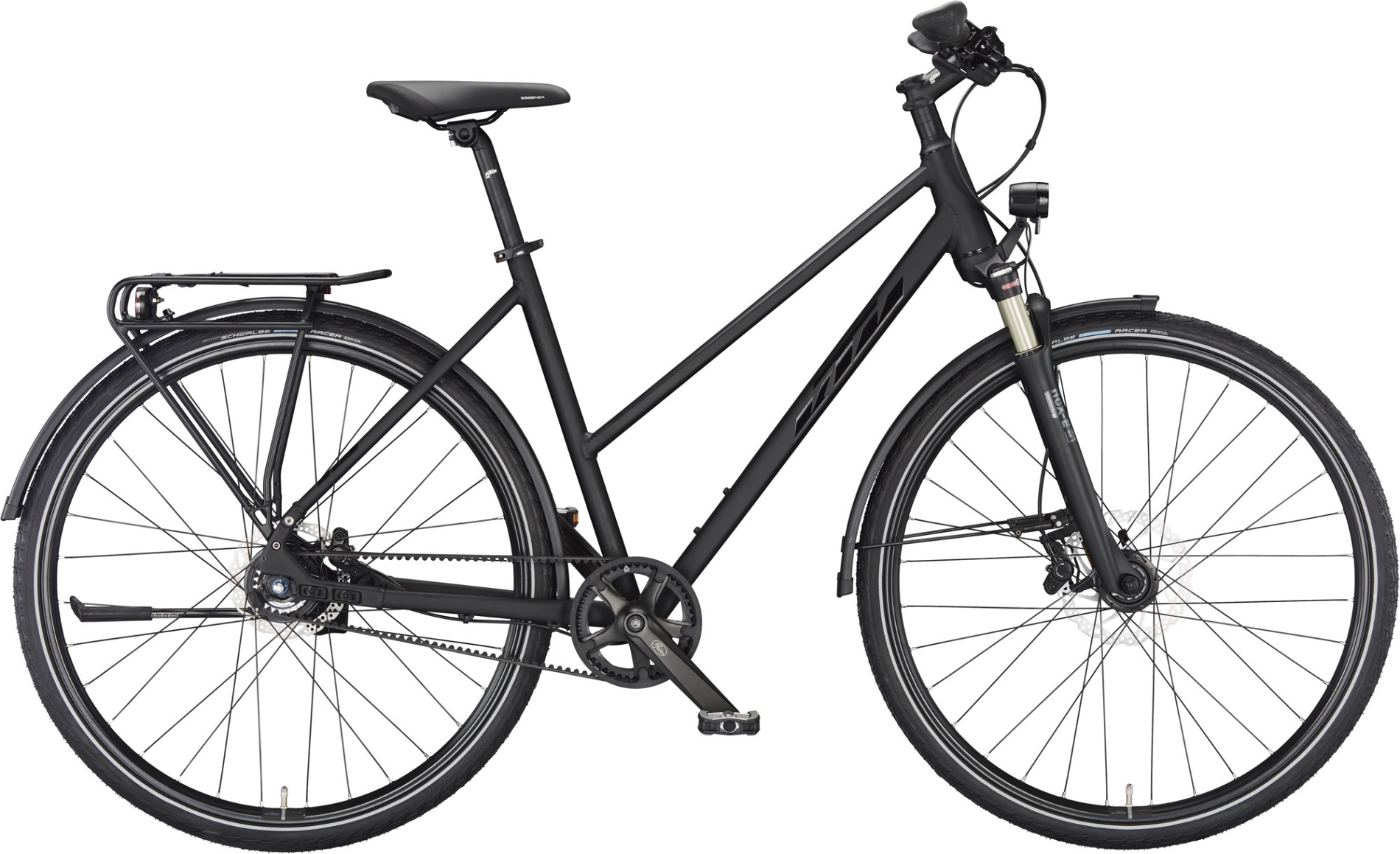 Trekkingrad KTM Maranello 11 Light Belt Damen Trapez schwarz 2024 46 cm