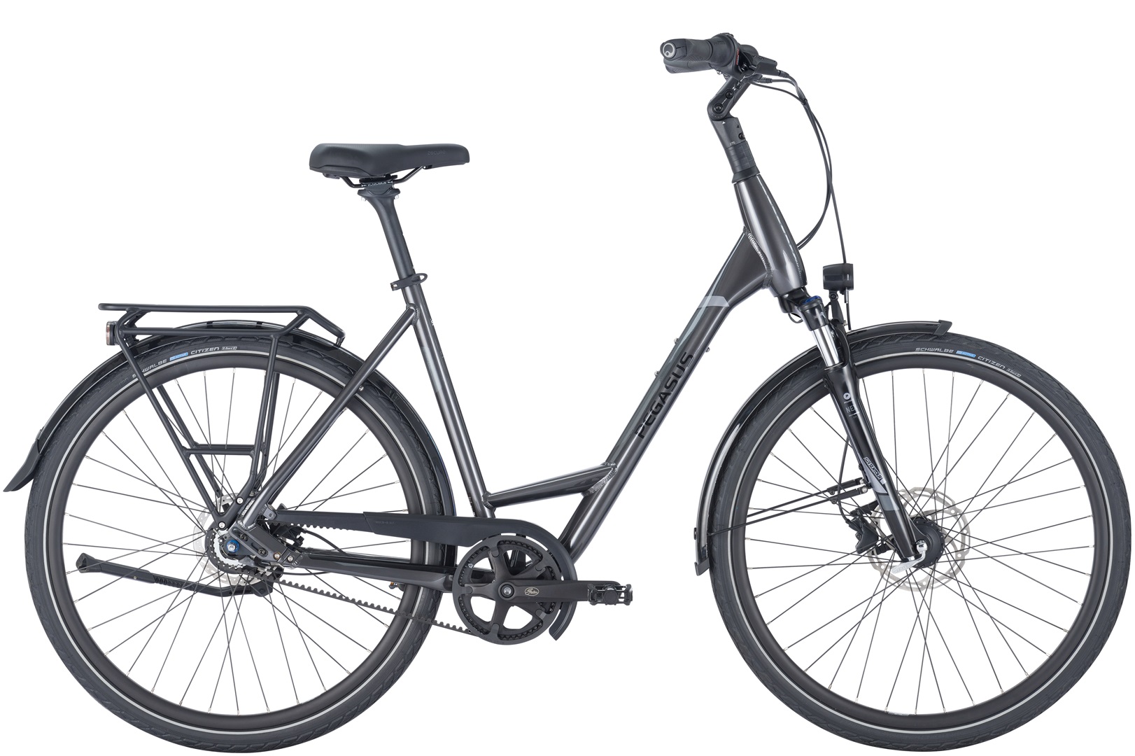 Fahrrad Pegasus Strong SL 8 Belt Damen silber 2024 55 cm
