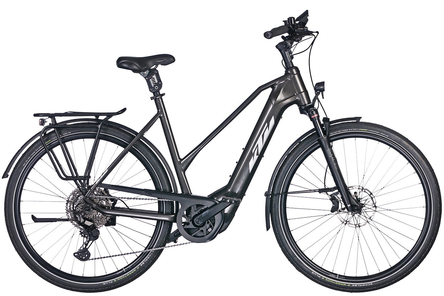 E-Bike KTM Macina Style XL 750 Wh Damen Trapez grau 2025 46 cm
