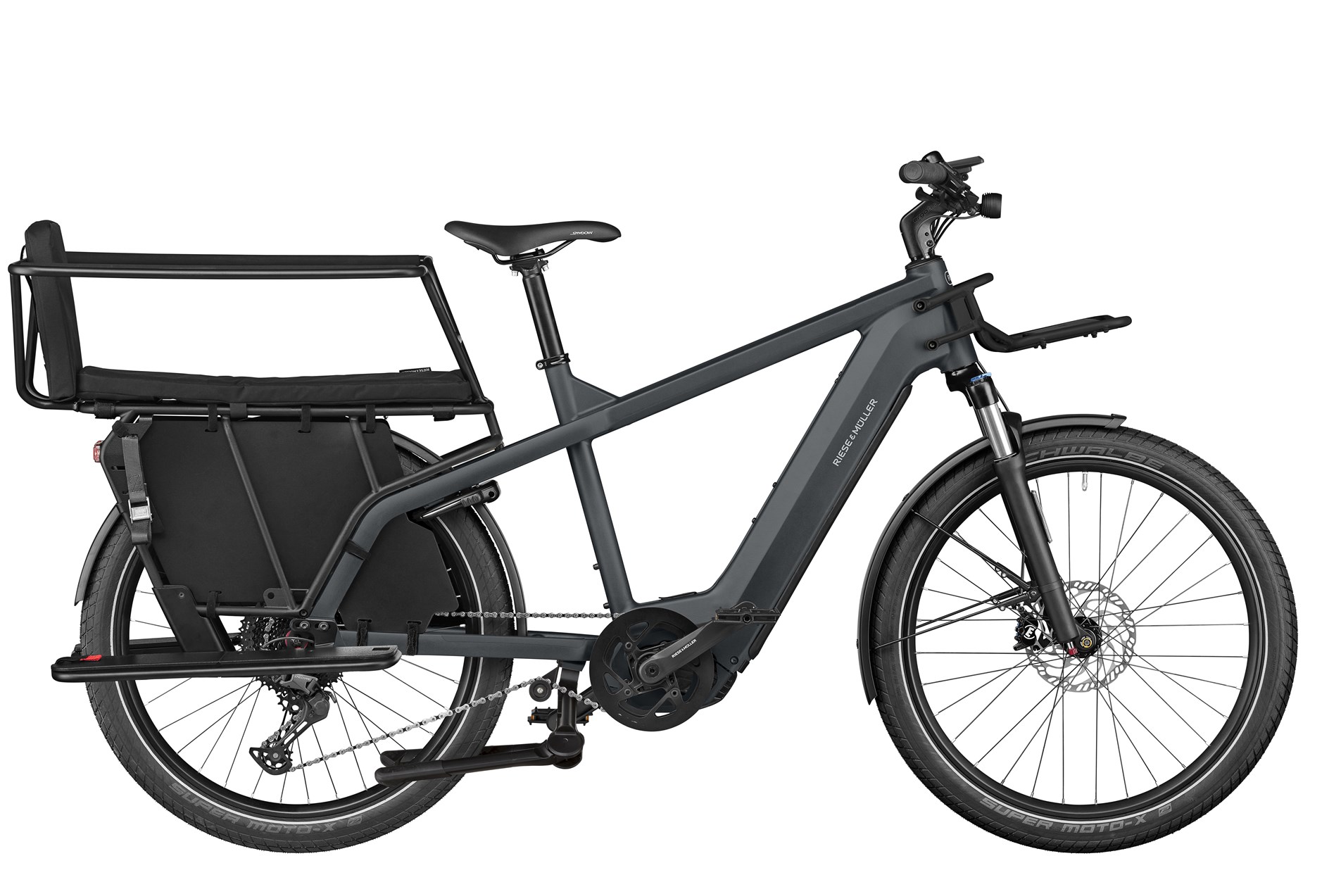 E-Bike Lastenrad Riese & Müller Multicharger GT Family 625 Wh Herren anthrazi 51 cm