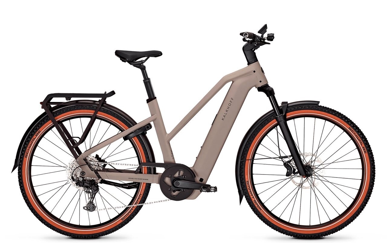 E-Bike Kalkhoff Entice 5+ Advance 800 Wh Damen Trapez grau 2025 48 cm