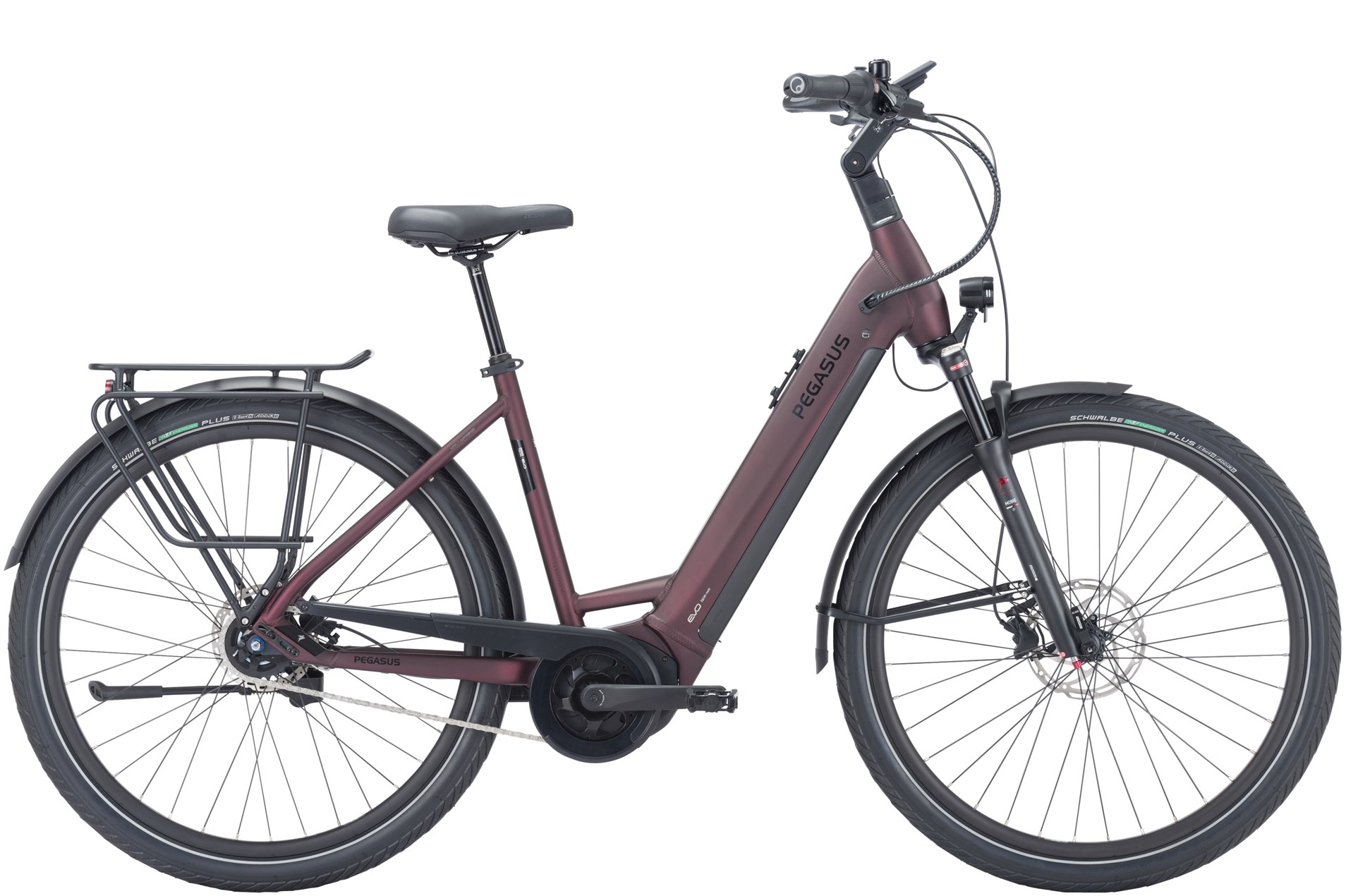 E-Bike XXL Pegasus Strong Evo 5R 750 Wh Damen rot 2024 45 cm