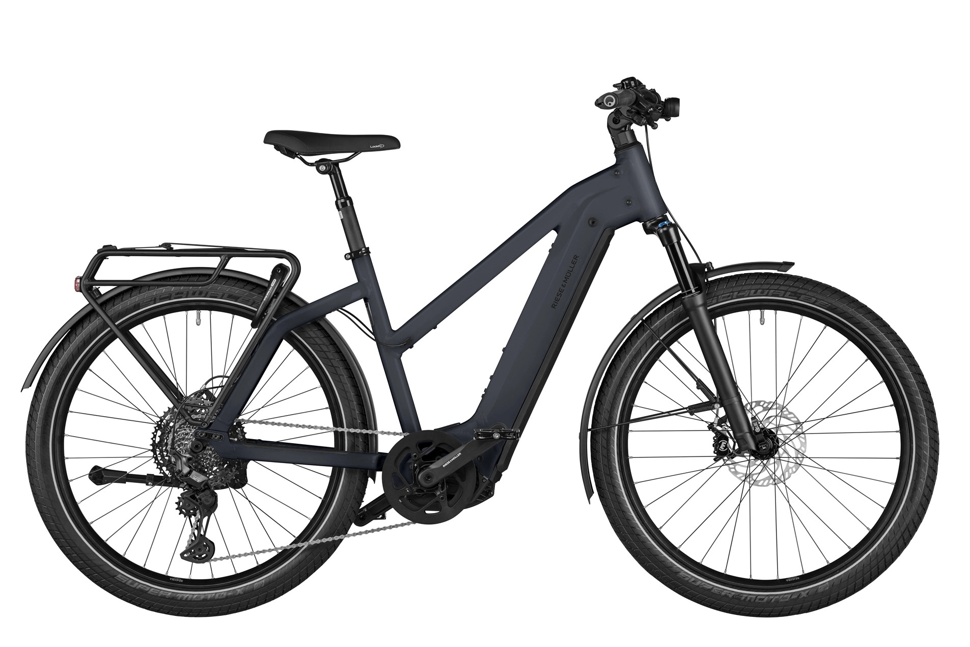 Riese & Müller Charger4 GT touring Kiox 750 Wh Mixte blau