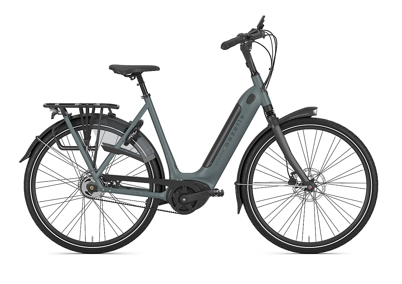E-Bike Hollandrad Gazelle Grenoble C5 HMB 500 Wh Damen blau 2024 61 cm