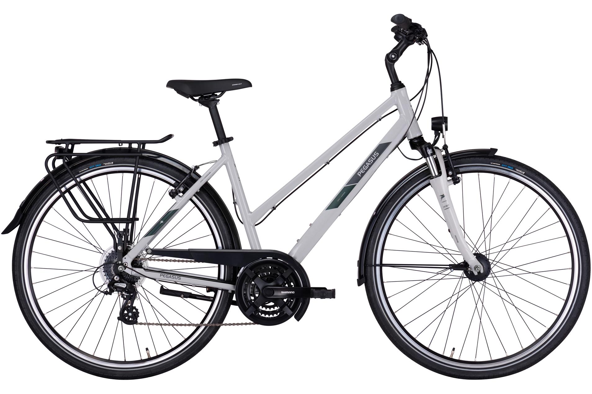 Trekkingrad Pegasus Solero SL 24 Damen Trapez grau 2026 60 cm