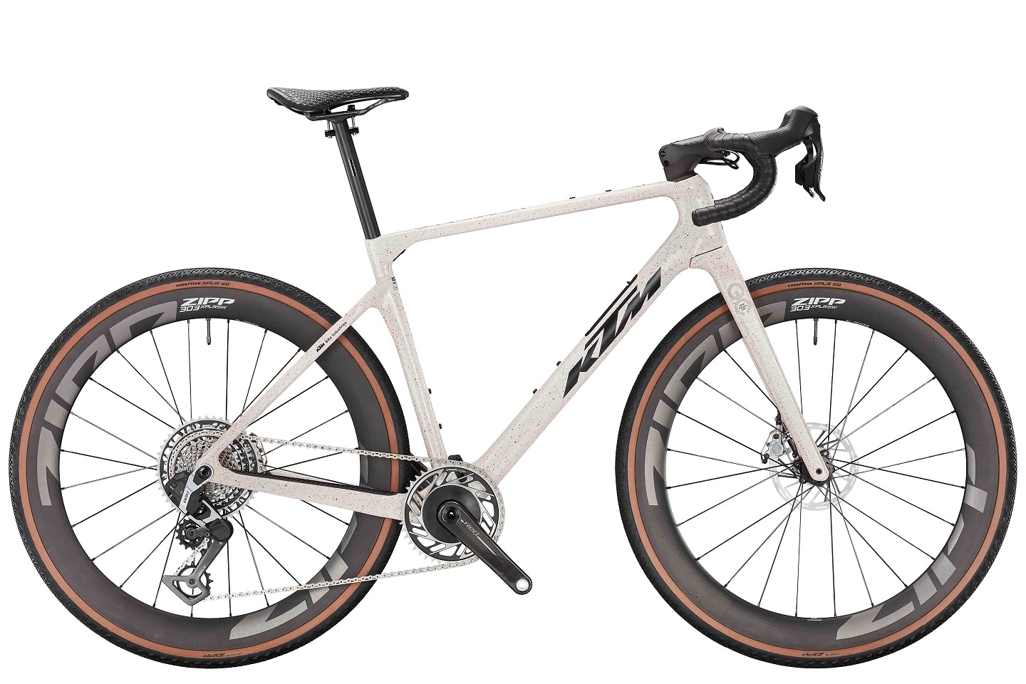 KTM Gravelator Exonic Orange-Stained White/Black Sand - 28 Zoll - Diamant (2026)