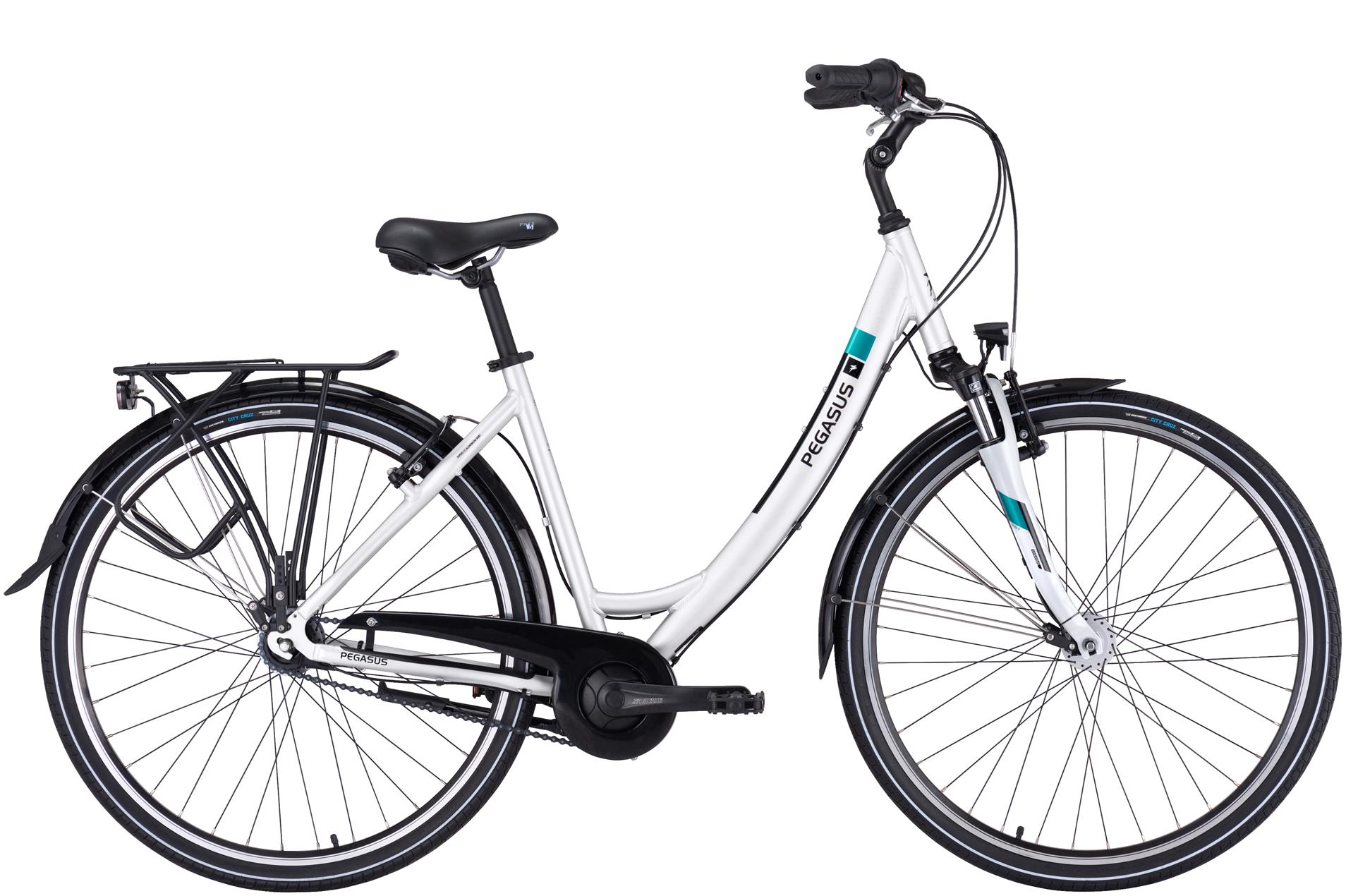 Citybike Pegasus Piazza 7 Damen weiß 2025 45 cm