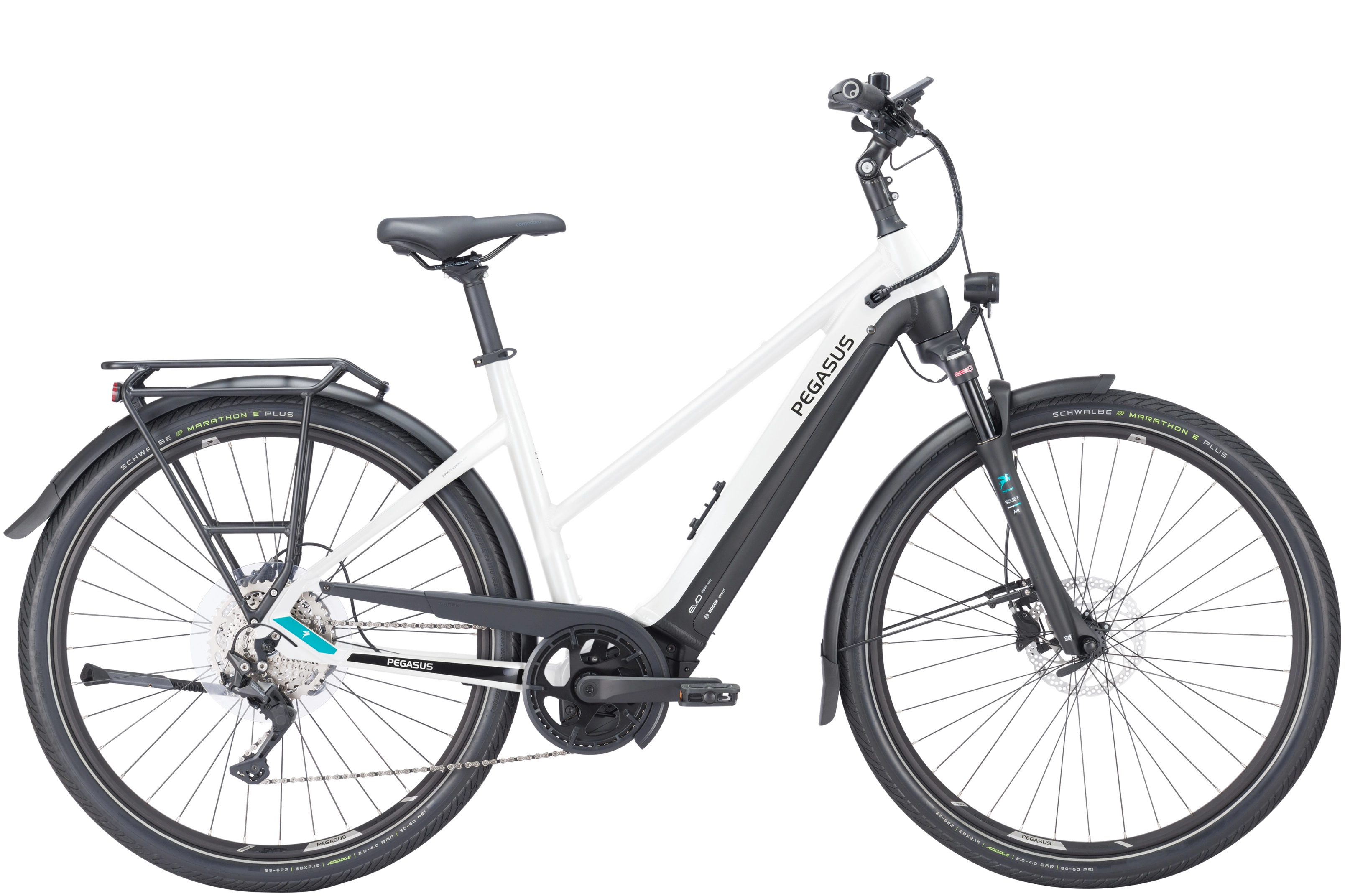 Pegasus Premio Evo 10 lite 750 Wh Damen Trapez weiß 2024
