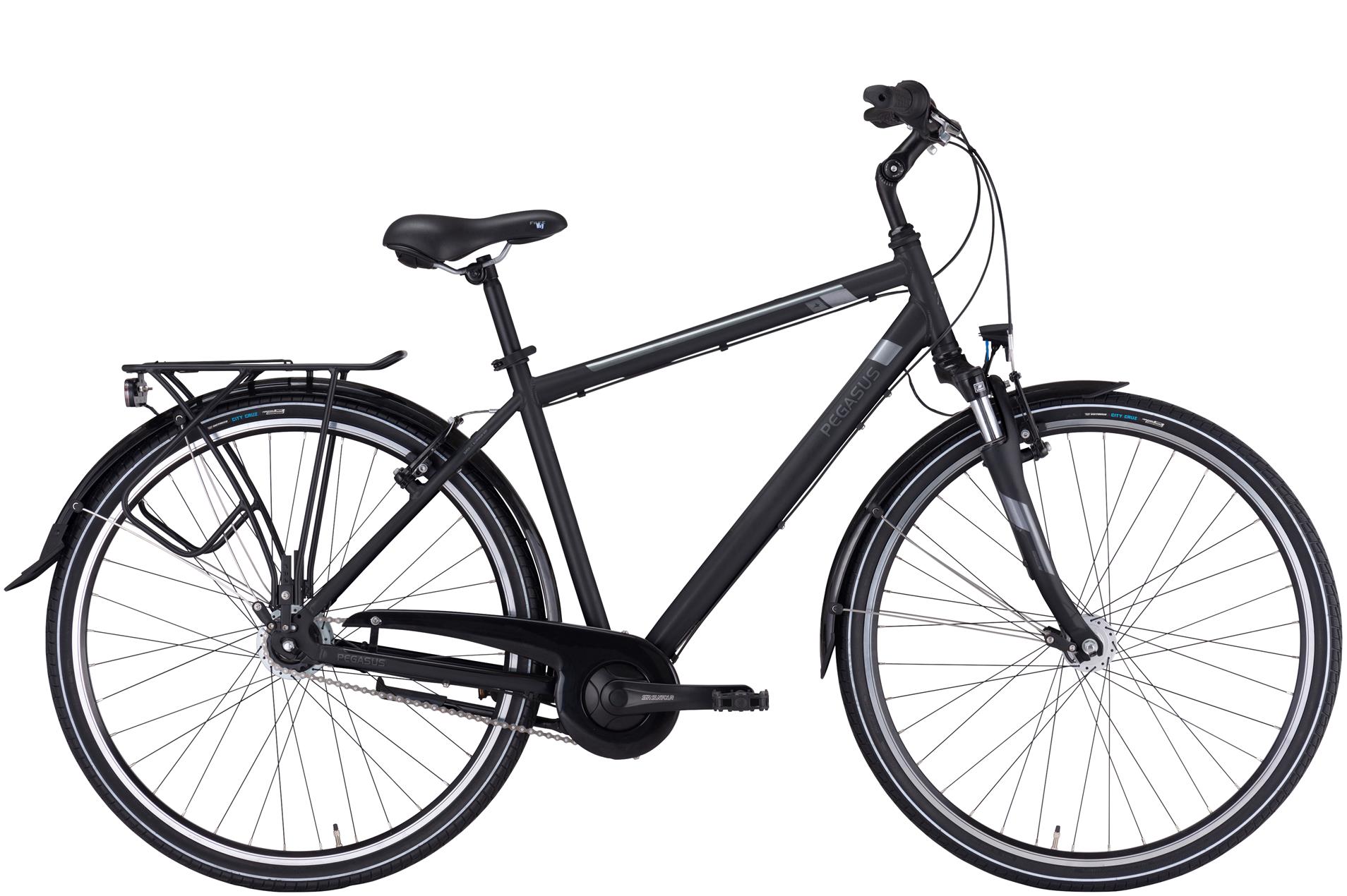 Citybike Pegasus Piazza 7 Herren schwarz 2025 55 cm