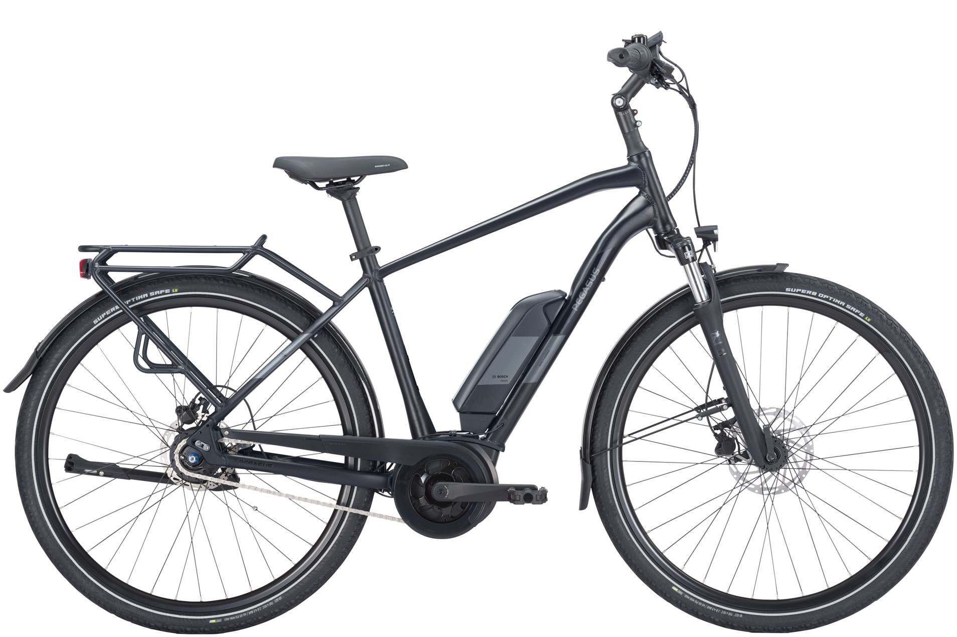 E-Bike Cityrad Pegasus Solero E8R Plus 400 Wh Herren schwarz 2024 60 cm