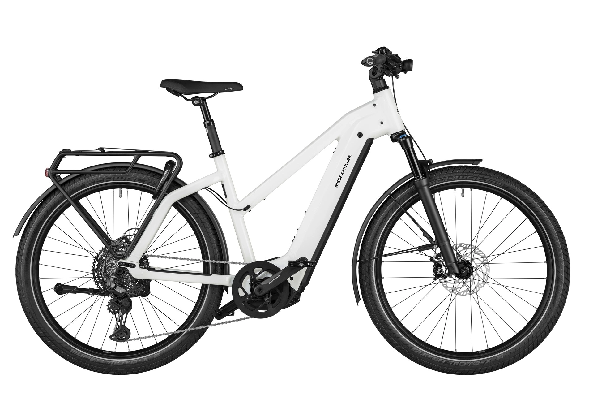 Riese & Müller Charger4 GT touring Kiox 750 Wh Mixte weiß