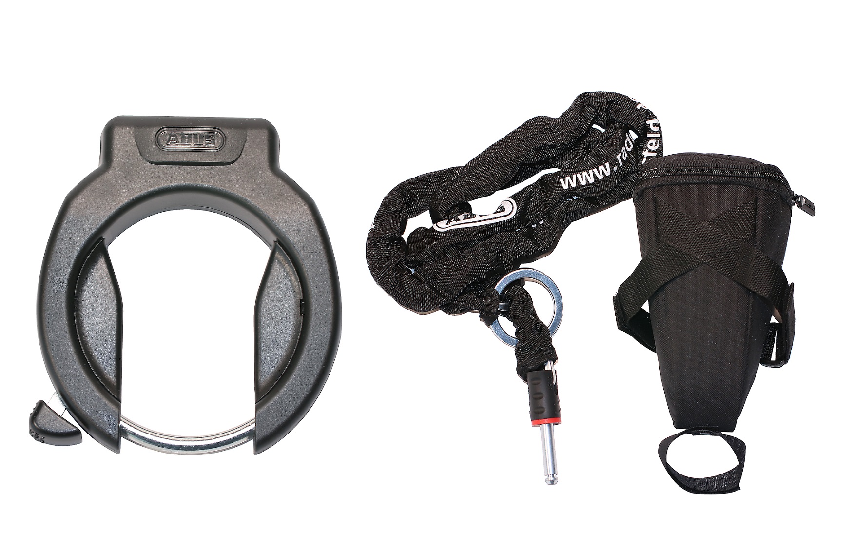 Abus Rahmenschloss Pro Amparo 4750 X NR + Zusatzkette Pro Sh
