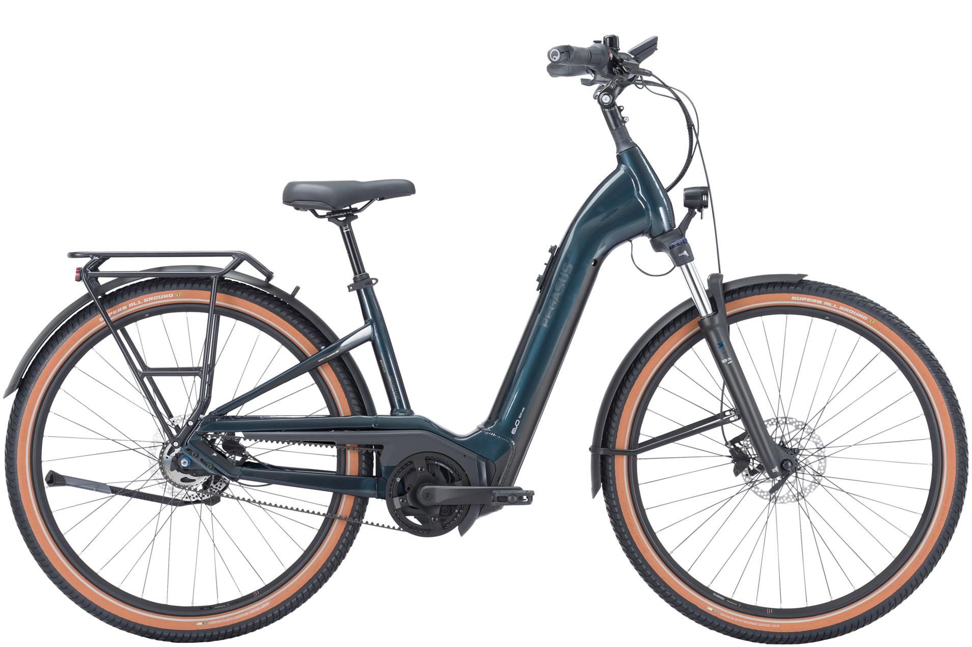 E-Bike XXL Pegasus Savino Evo 5F Lite Belt 750 Wh Damen schwarz 2024 45 cm