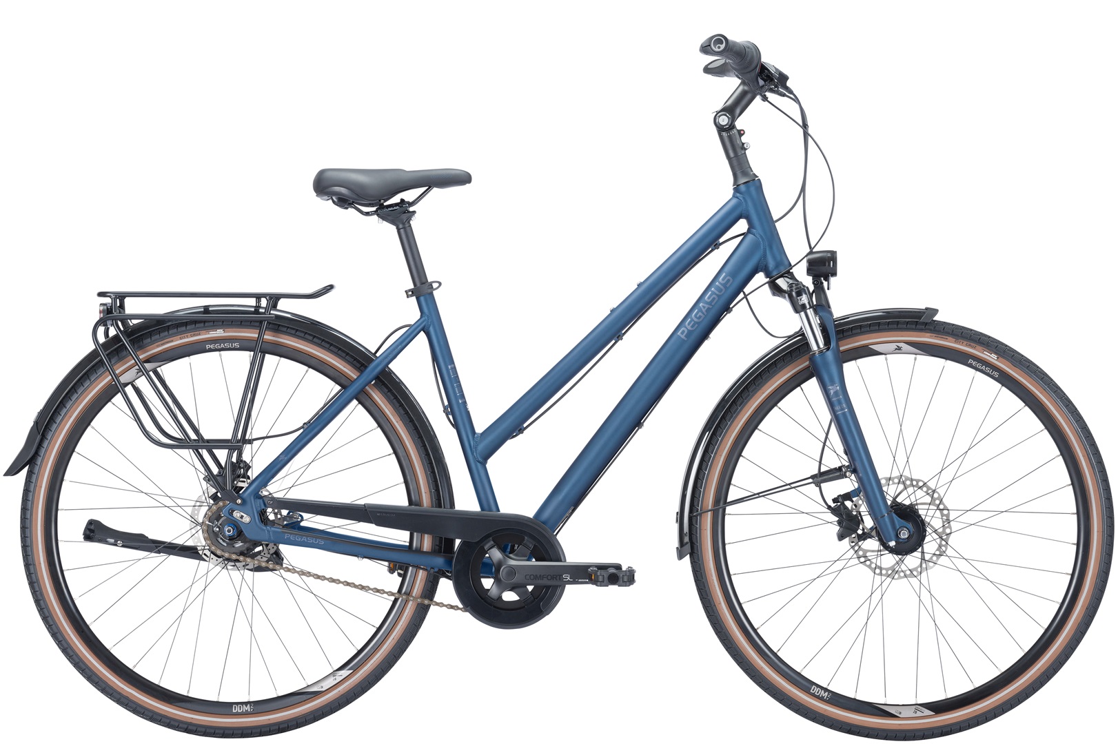 Fahrrad Pegasus Savona SL Disc 8 Damen Trapez petrol 2024 60 cm