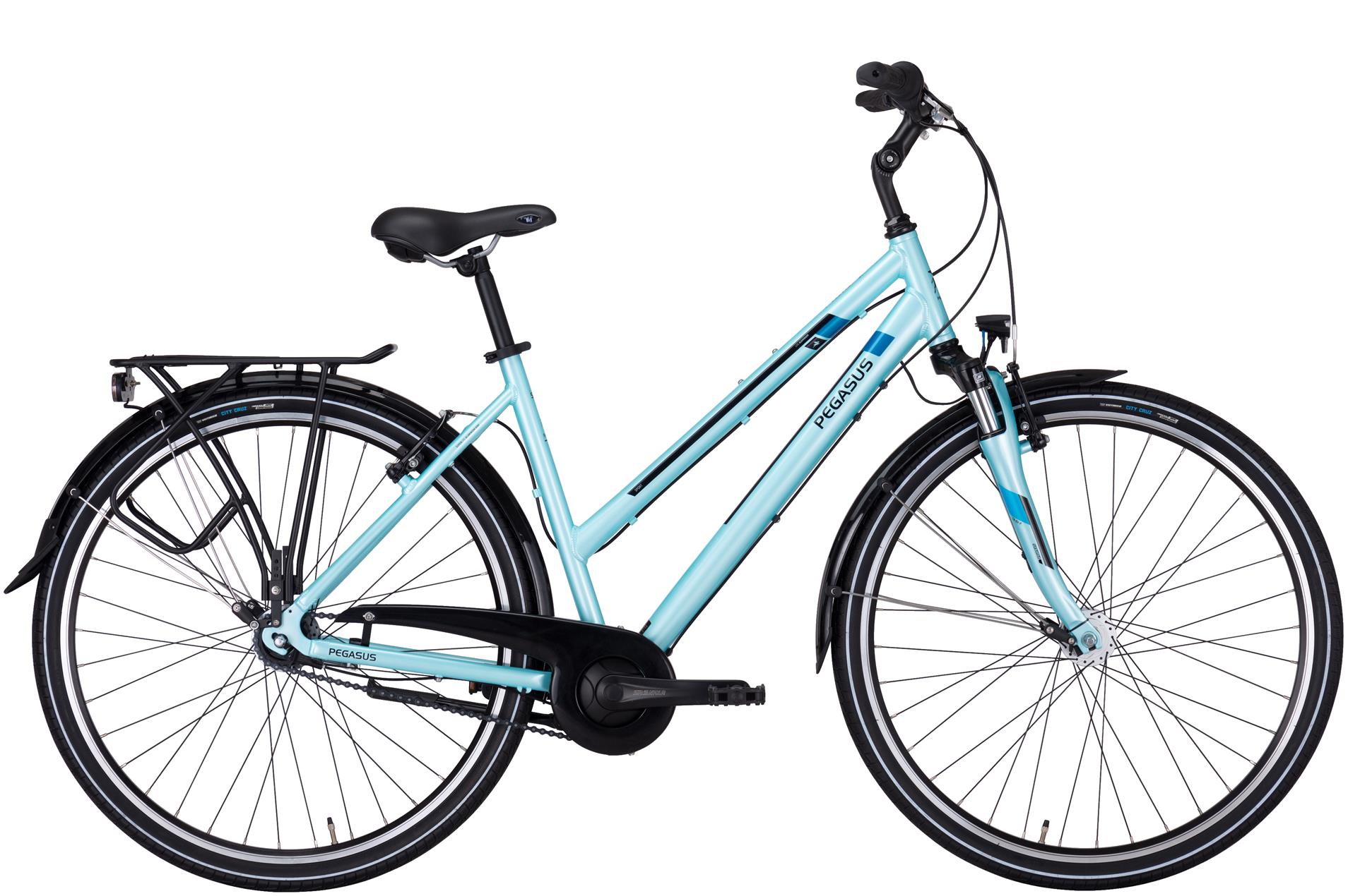 Citybike Pegasus Piazza 7 Damen Trapez blau 2025 55 cm