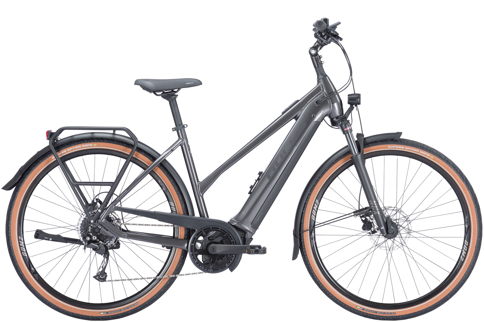 E-Bike Bulls Cross Lite EVO 1 750 Wh Damen Trapez silber 2024 50 cm