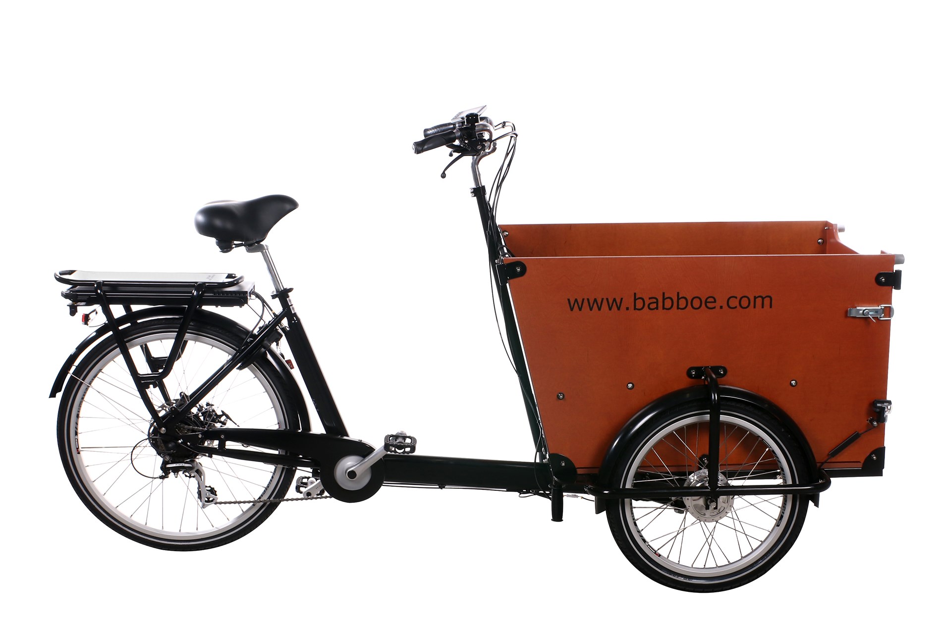 E-Bike Lastenrad Babboe Dog-E 500 Wh schwarz 50 cm