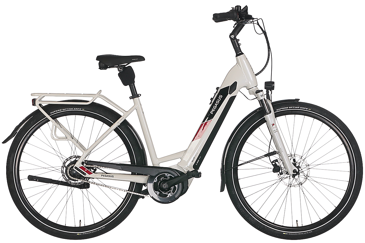 E-Bike Pegasus Solero Evo 8R Limited 625 Wh Damen weiß 2024 55 cm